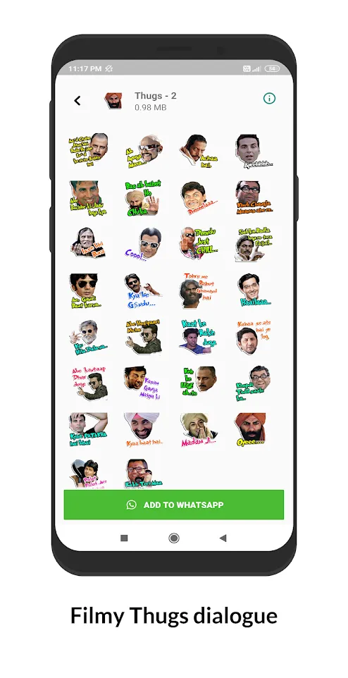 Hindi Sticker: Text WAStickers | Indus Appstore | Screenshot