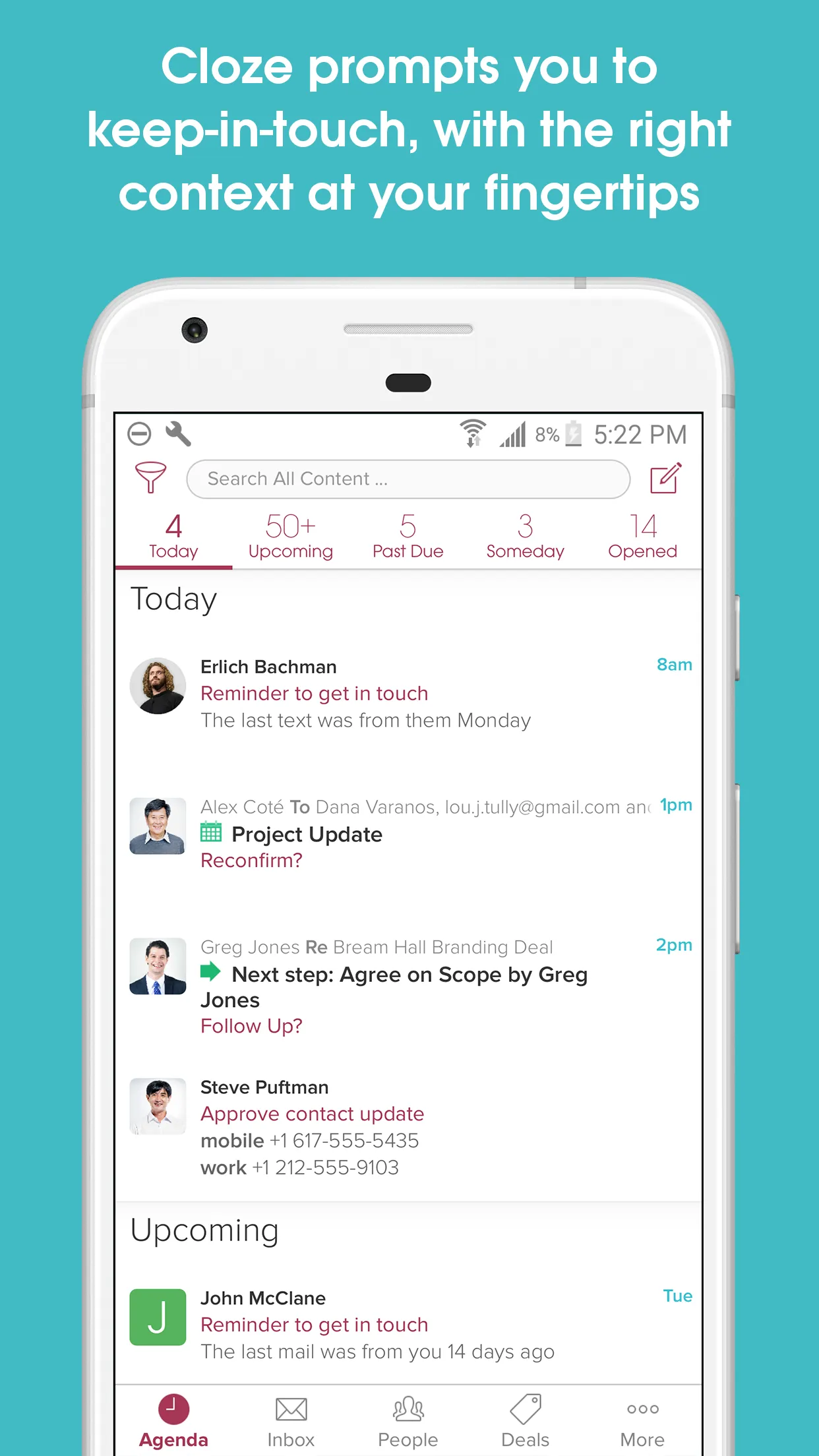 Cloze Relationship Management | Indus Appstore | Screenshot