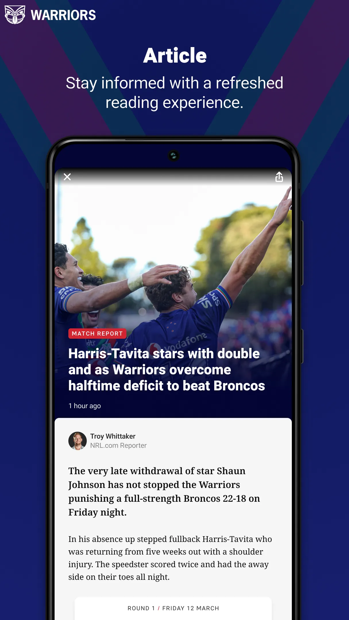 New Zealand Warriors | Indus Appstore | Screenshot