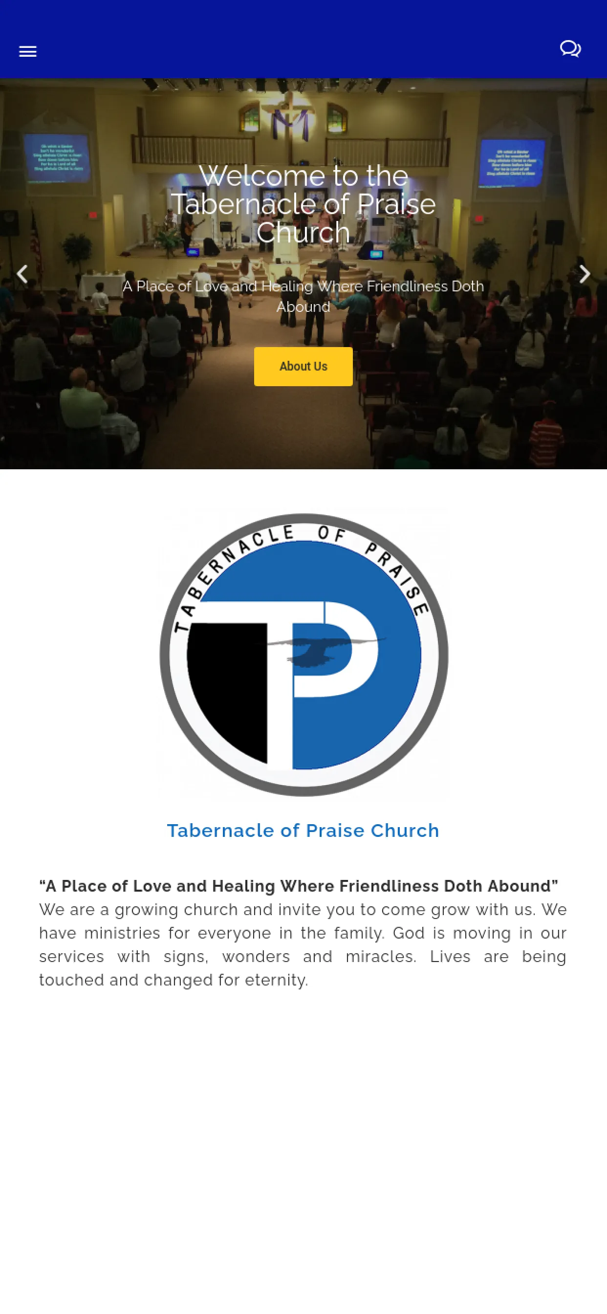 Tabernacle of Praise Church | Indus Appstore | Screenshot