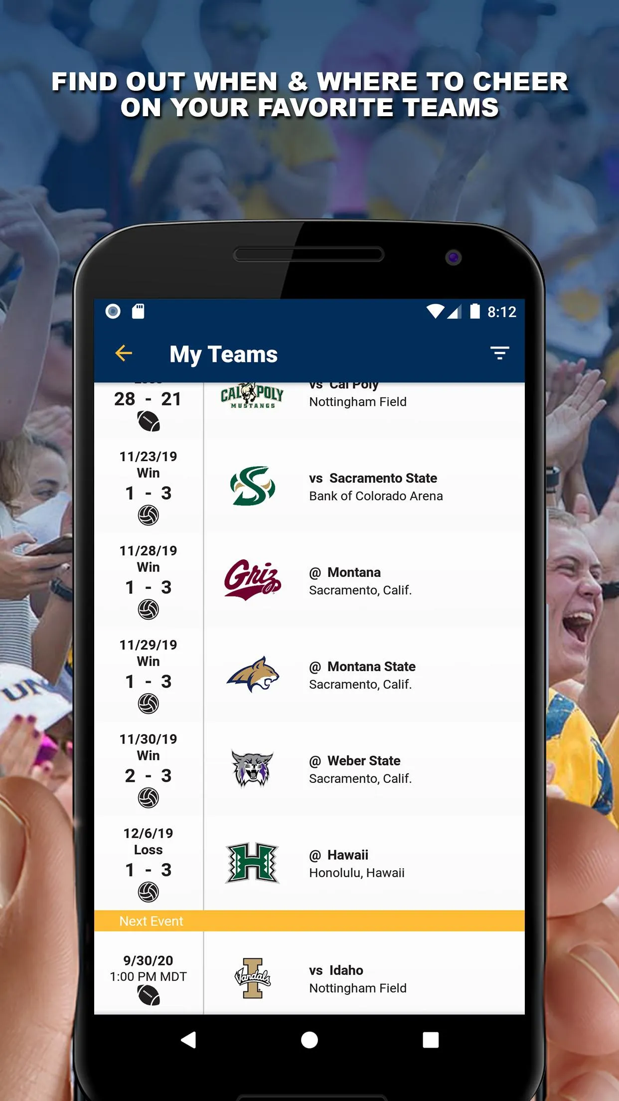 UNC Bears Athletics | Indus Appstore | Screenshot