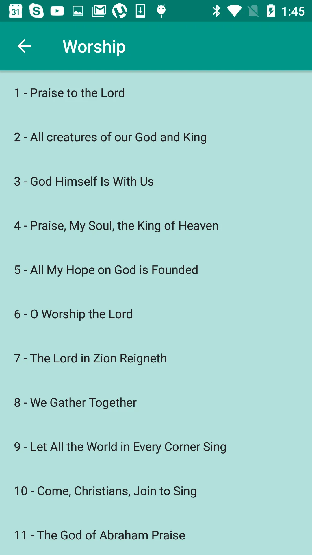 SDA Hymnal | Indus Appstore | Screenshot