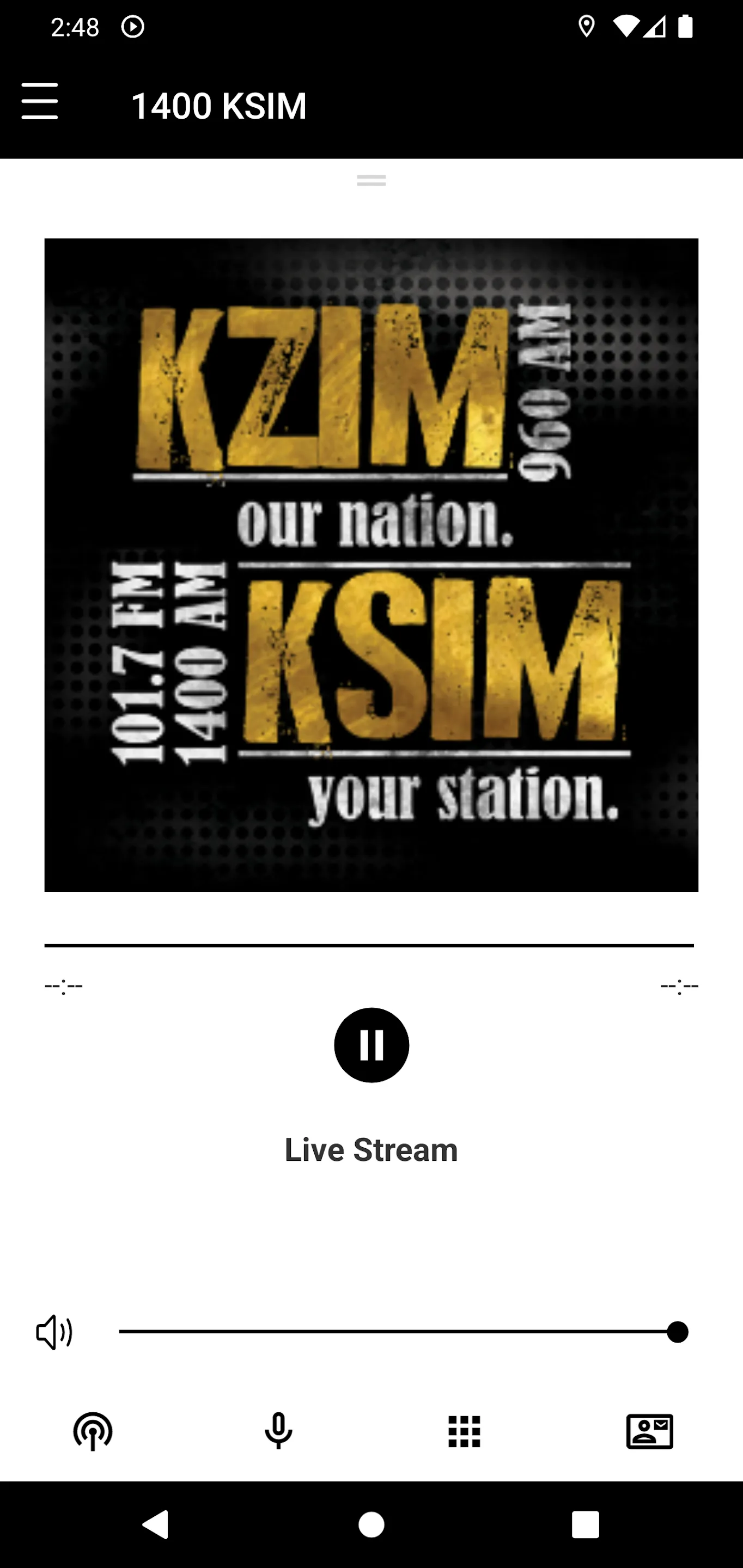 KSIM Radio | Indus Appstore | Screenshot