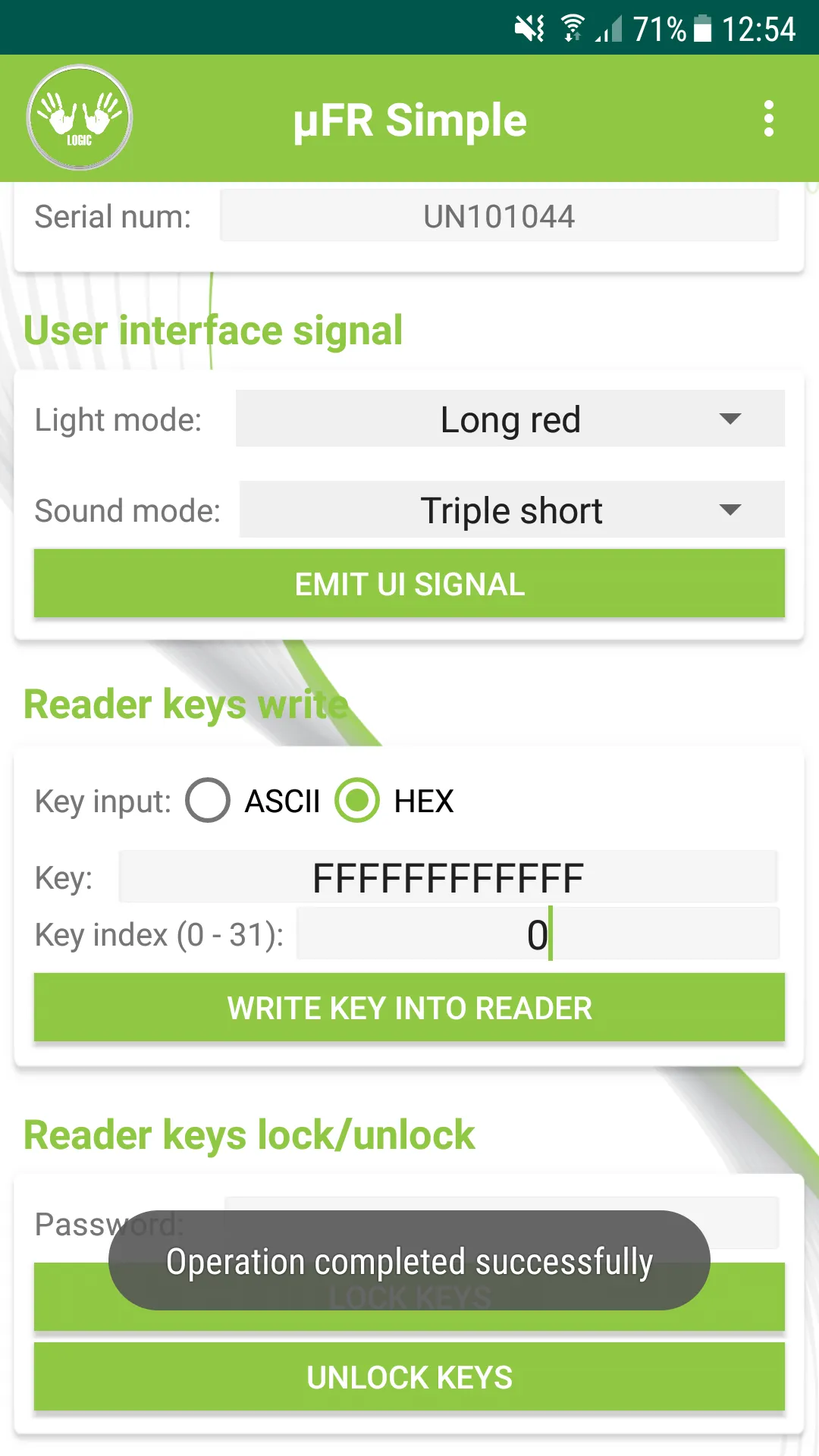 NFC Reader - µFR "Simple" | Indus Appstore | Screenshot