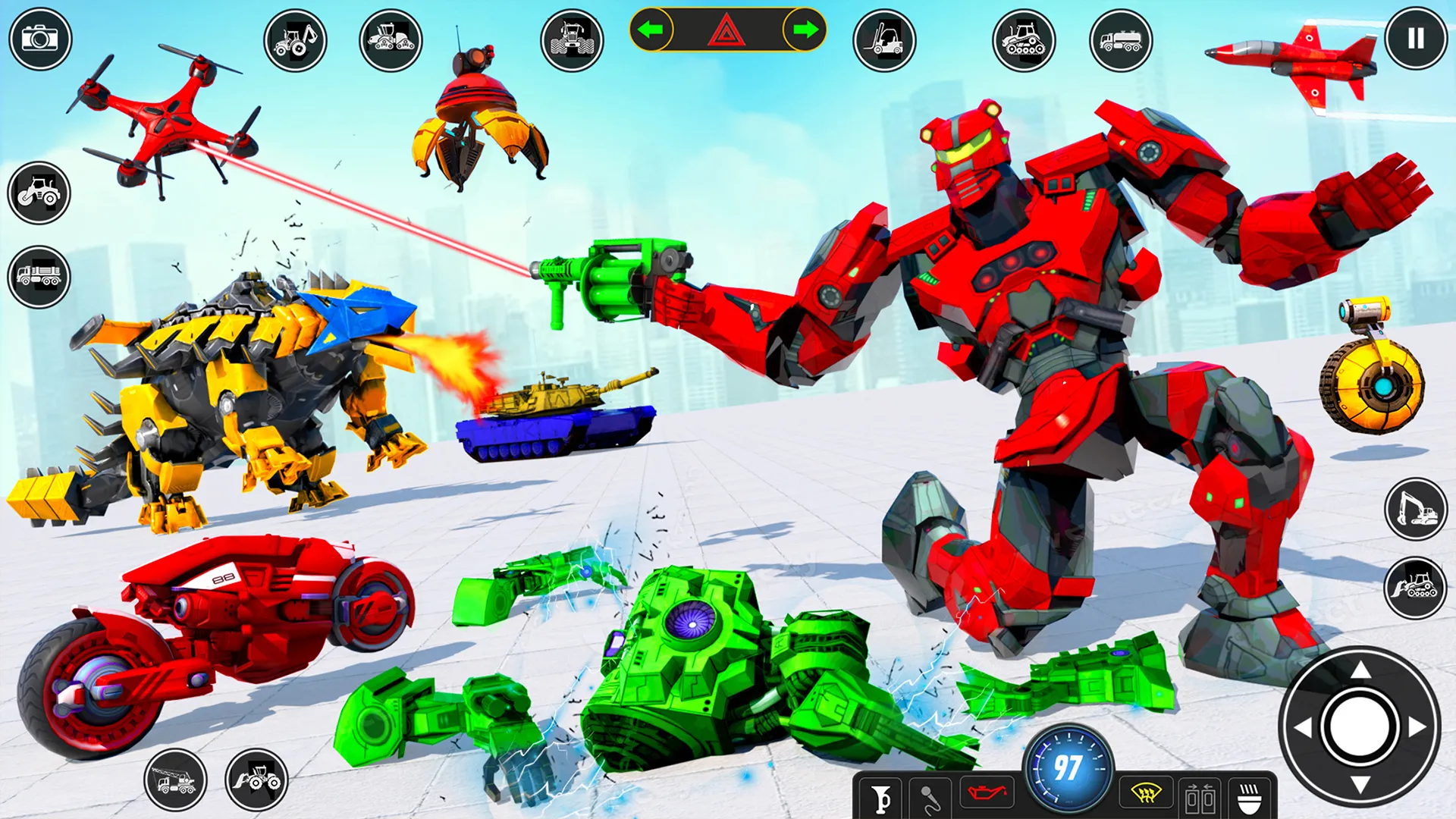 Jet Robot Car Transform Game | Indus Appstore | Screenshot