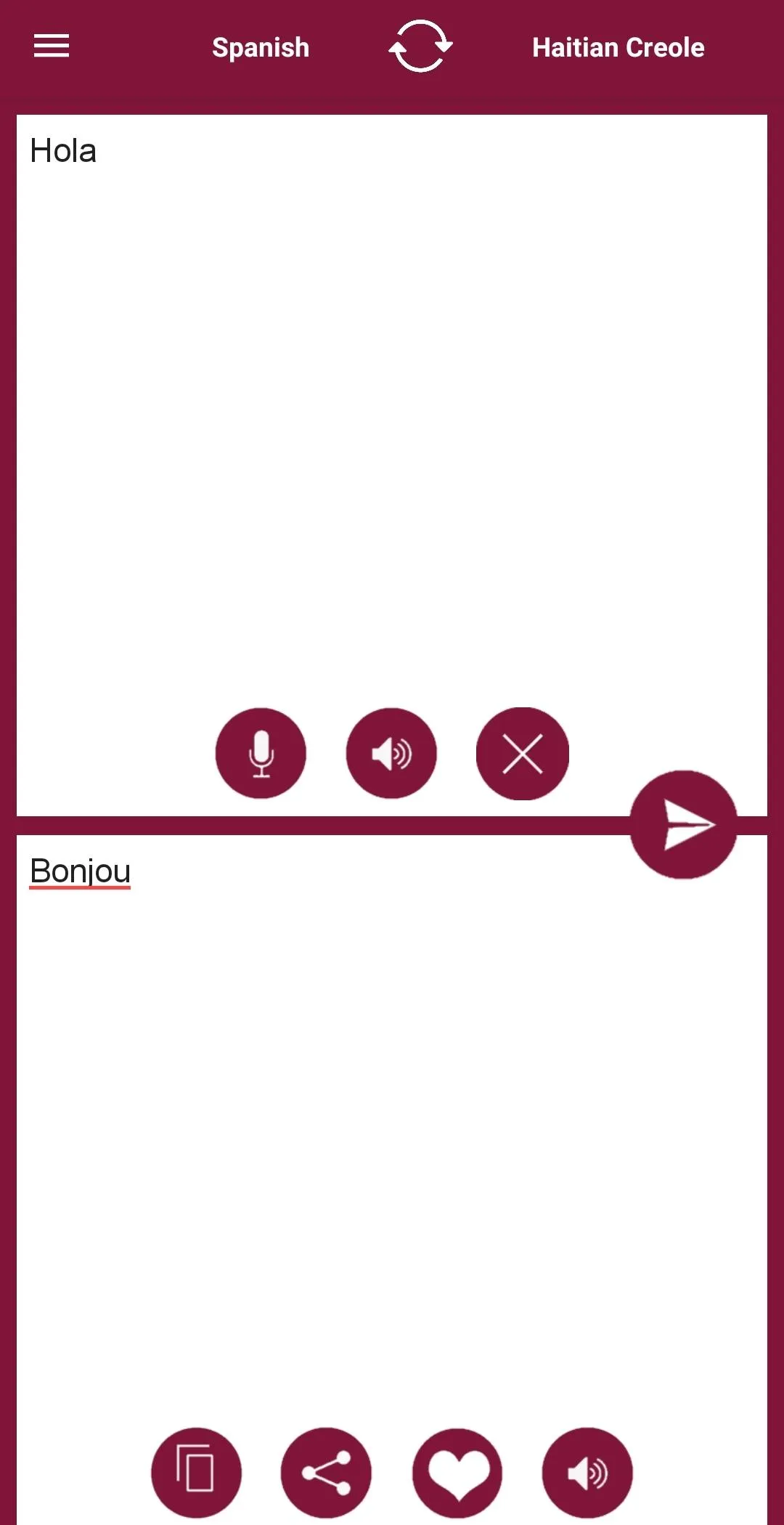 Haitian Creole - Spanish Trans | Indus Appstore | Screenshot