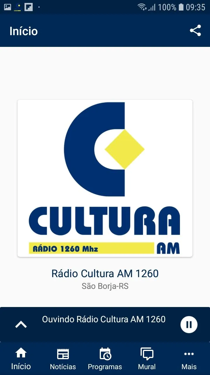 Rádio Cultura AM 1260 | Indus Appstore | Screenshot