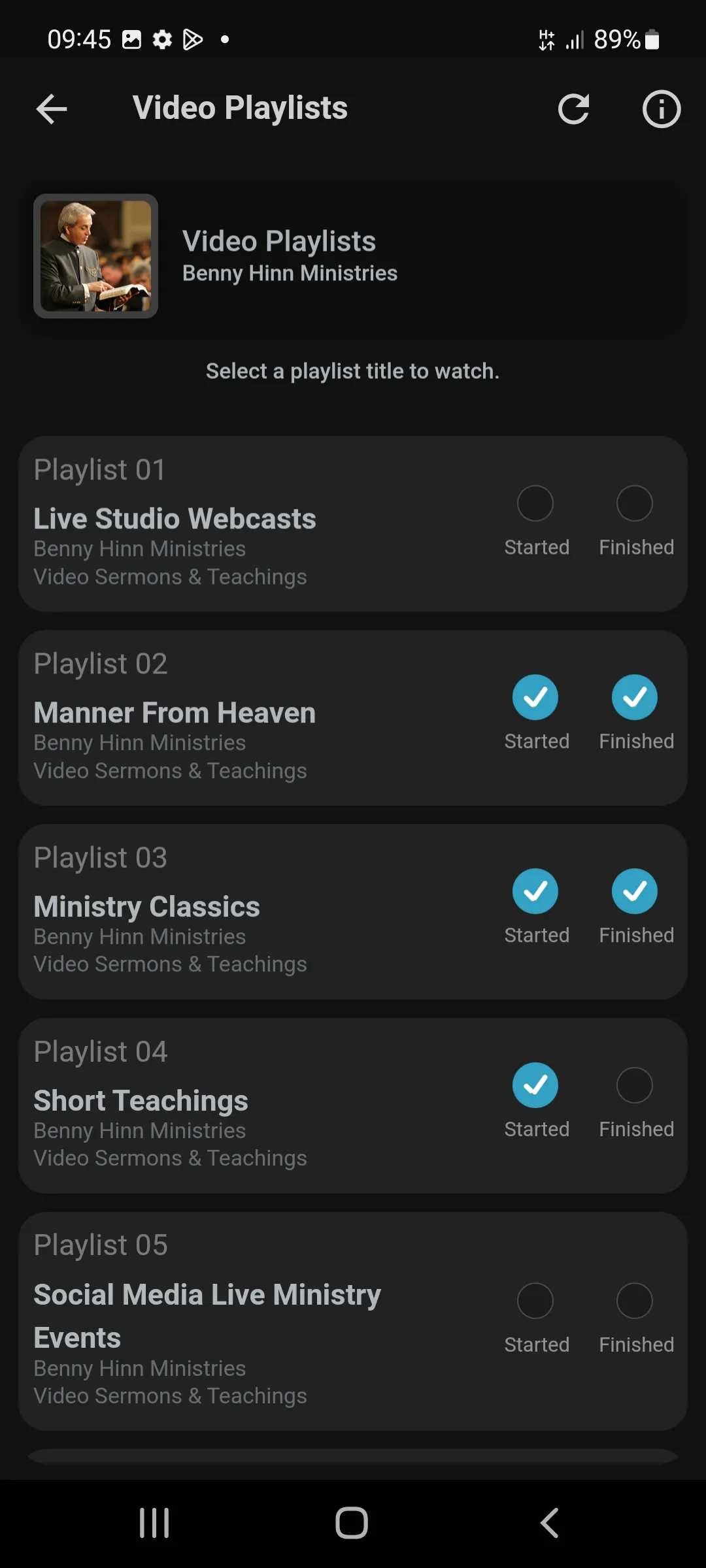 Benny Hinn's Sermons & Videos | Indus Appstore | Screenshot