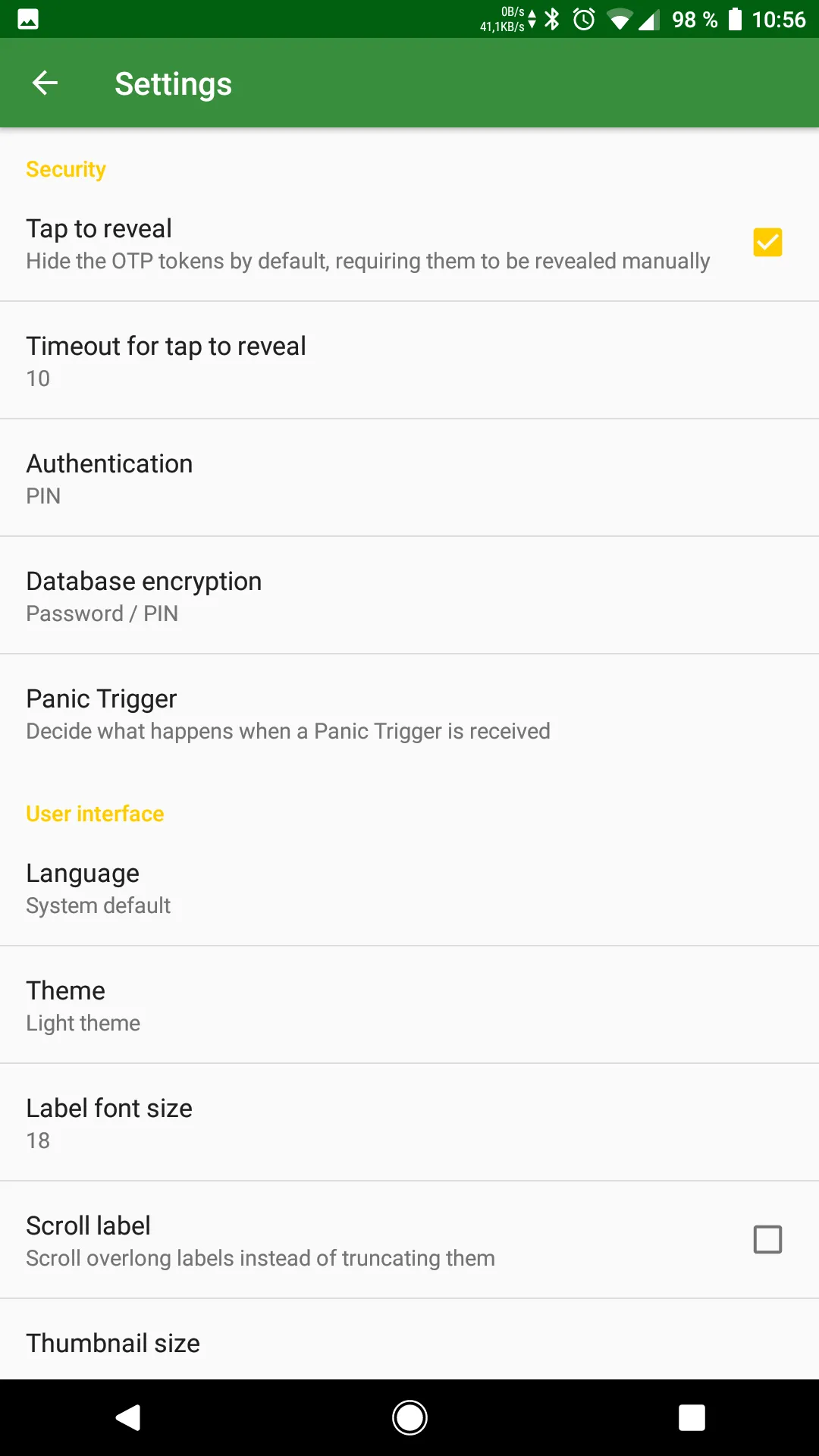 andOTP - OTP Authenticator | Indus Appstore | Screenshot