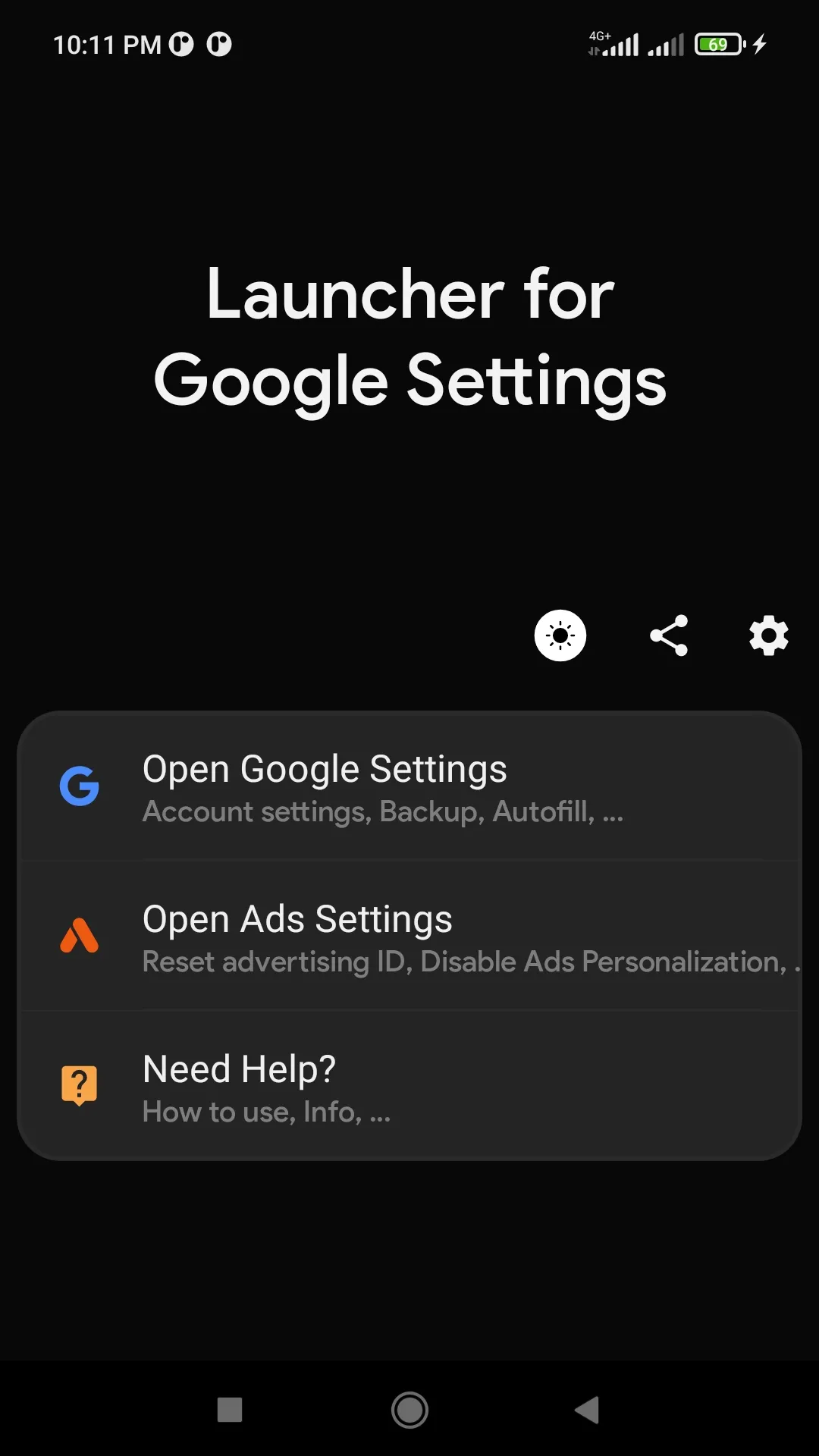 Launcher for Google Settings a | Indus Appstore | Screenshot