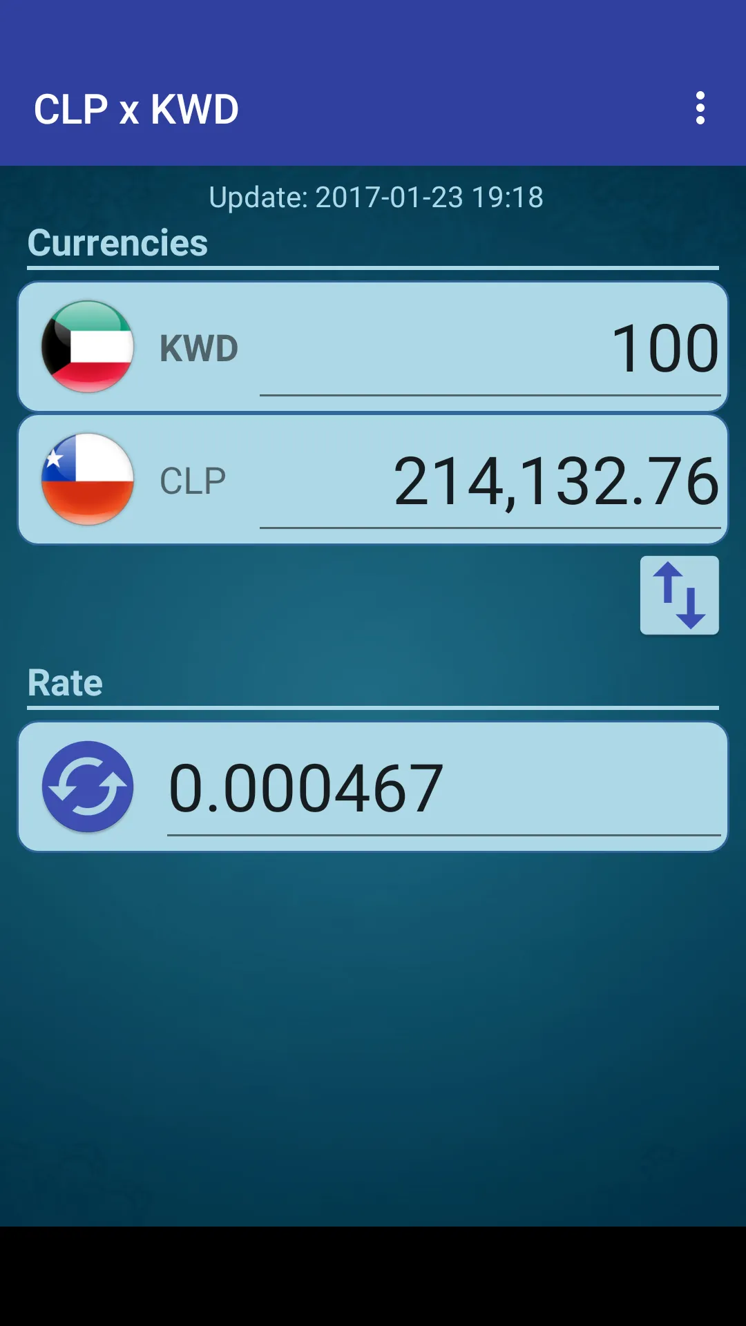 Chile Peso x Kuwaiti Dinar | Indus Appstore | Screenshot