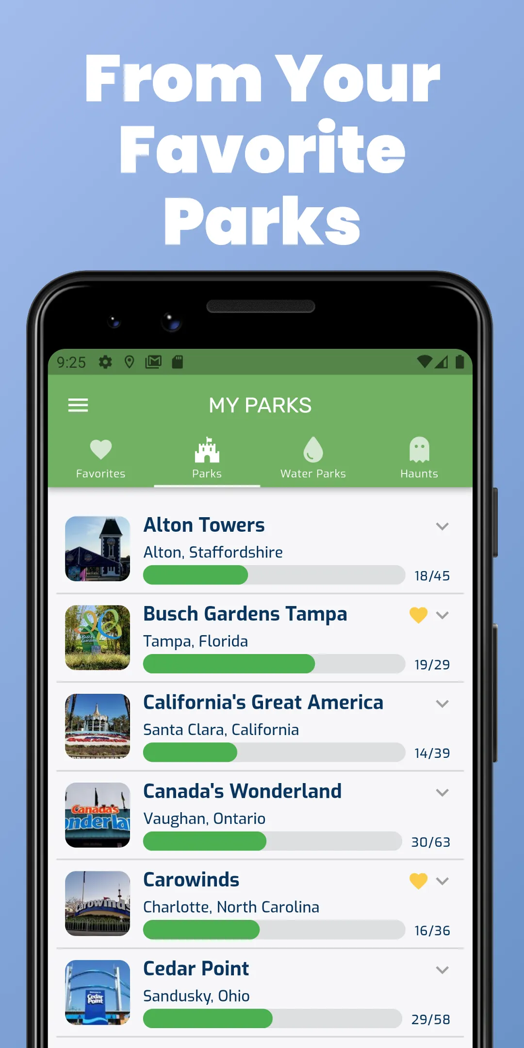 LogRide - Theme Park Database | Indus Appstore | Screenshot