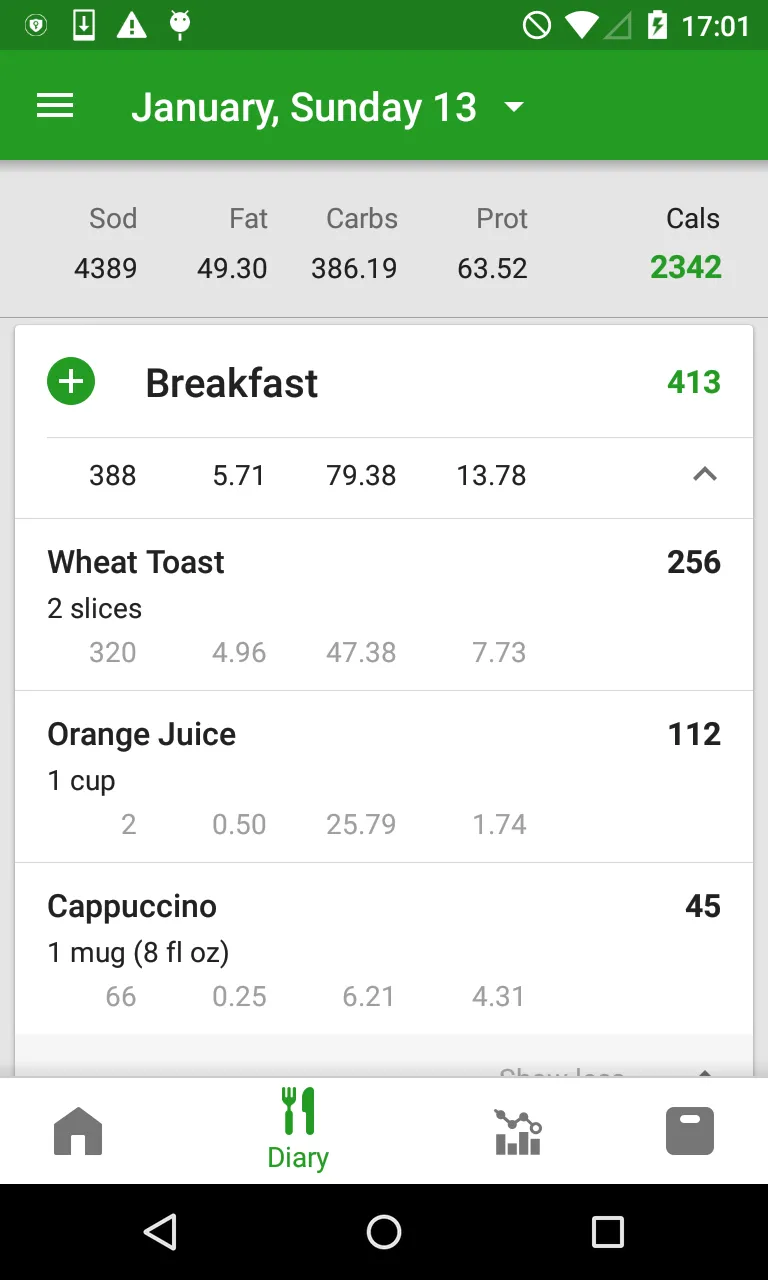 Calorie Counter by FatSecret | Indus Appstore | Screenshot