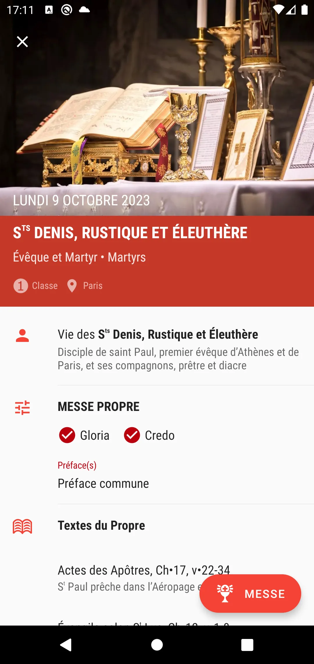 ORDO: calendrier liturgique | Indus Appstore | Screenshot