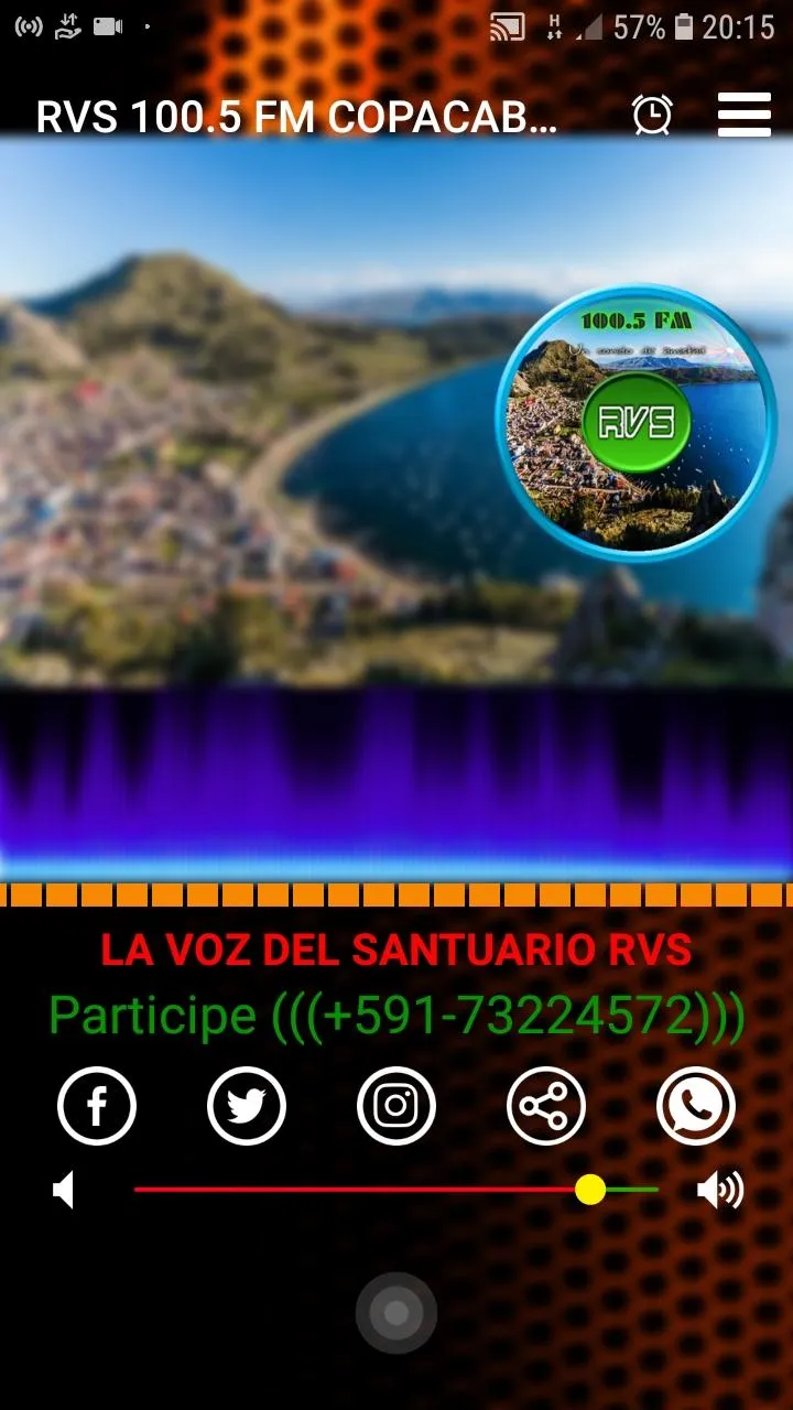 RVS 100.5 FM COPACABANA | Indus Appstore | Screenshot