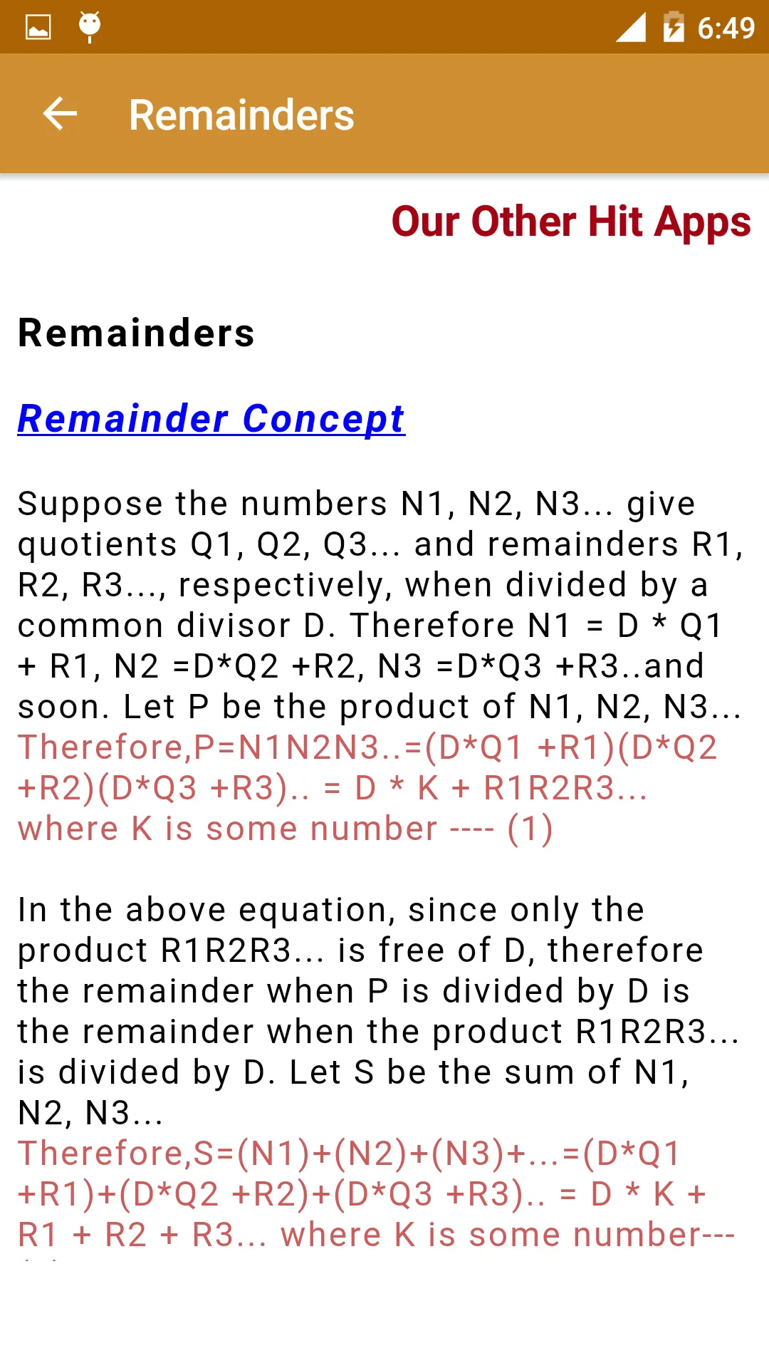 Number System Reference free | Indus Appstore | Screenshot