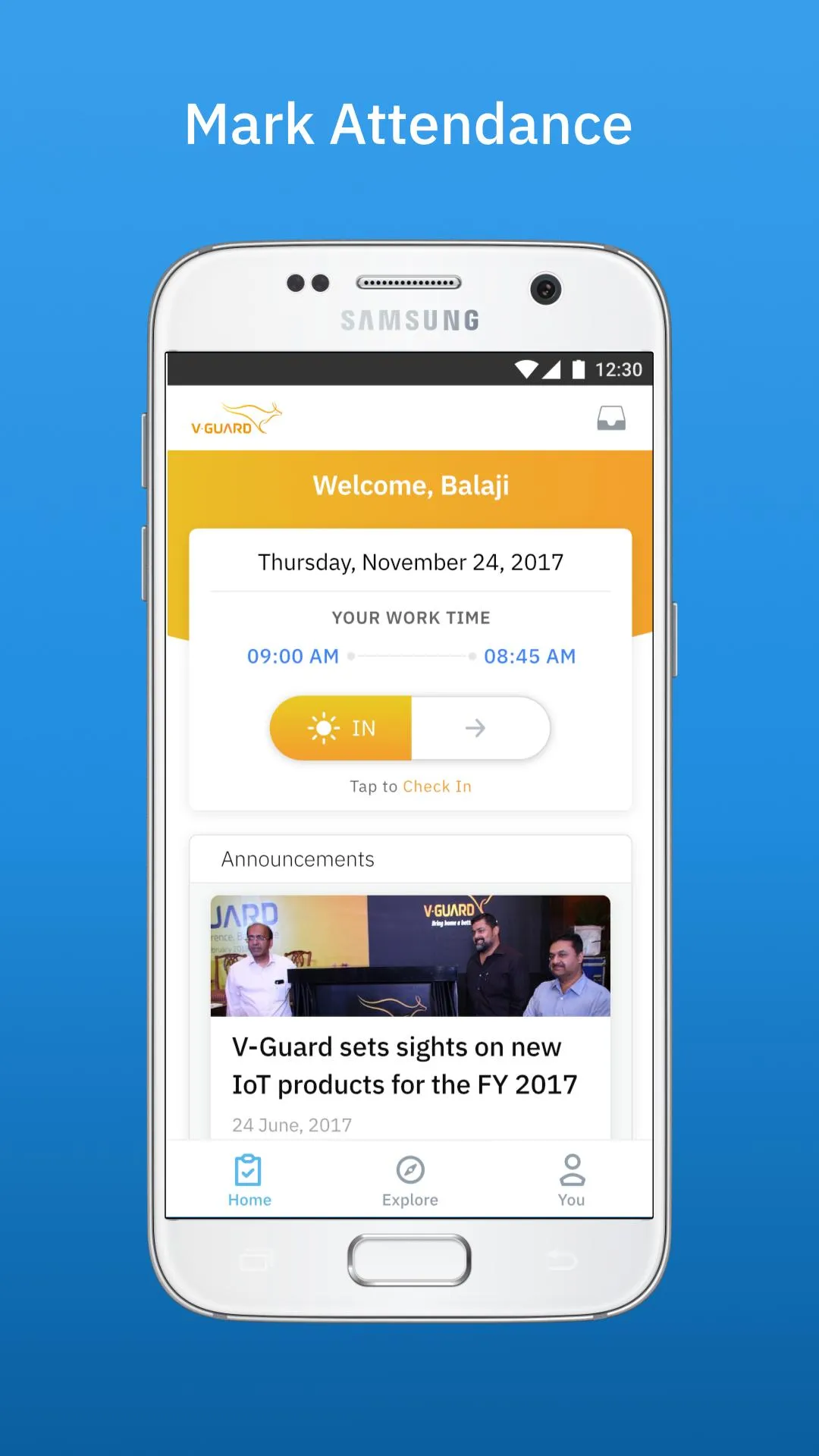 Peopledesk V-Guard | Indus Appstore | Screenshot