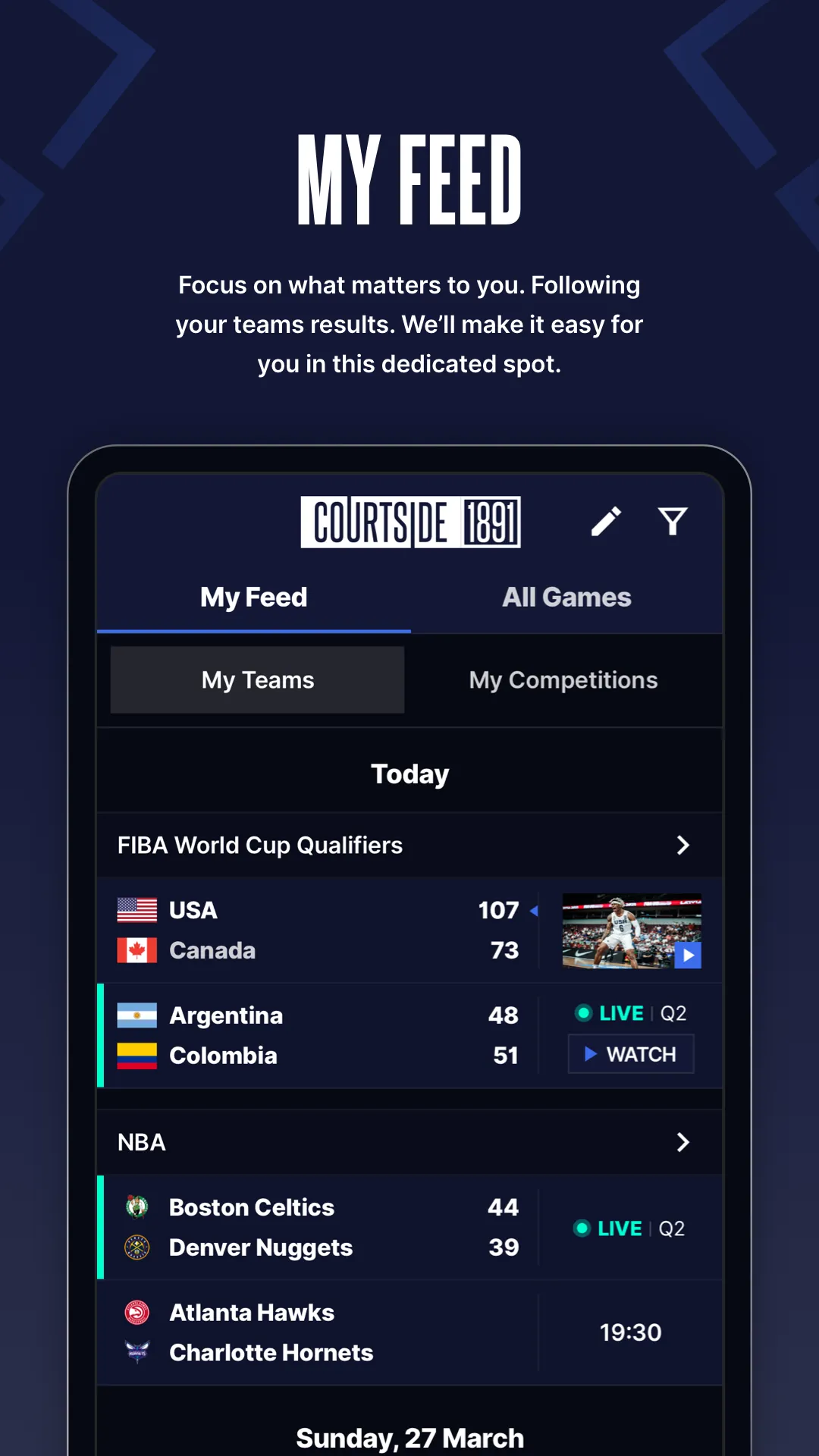Courtside 1891 | Indus Appstore | Screenshot