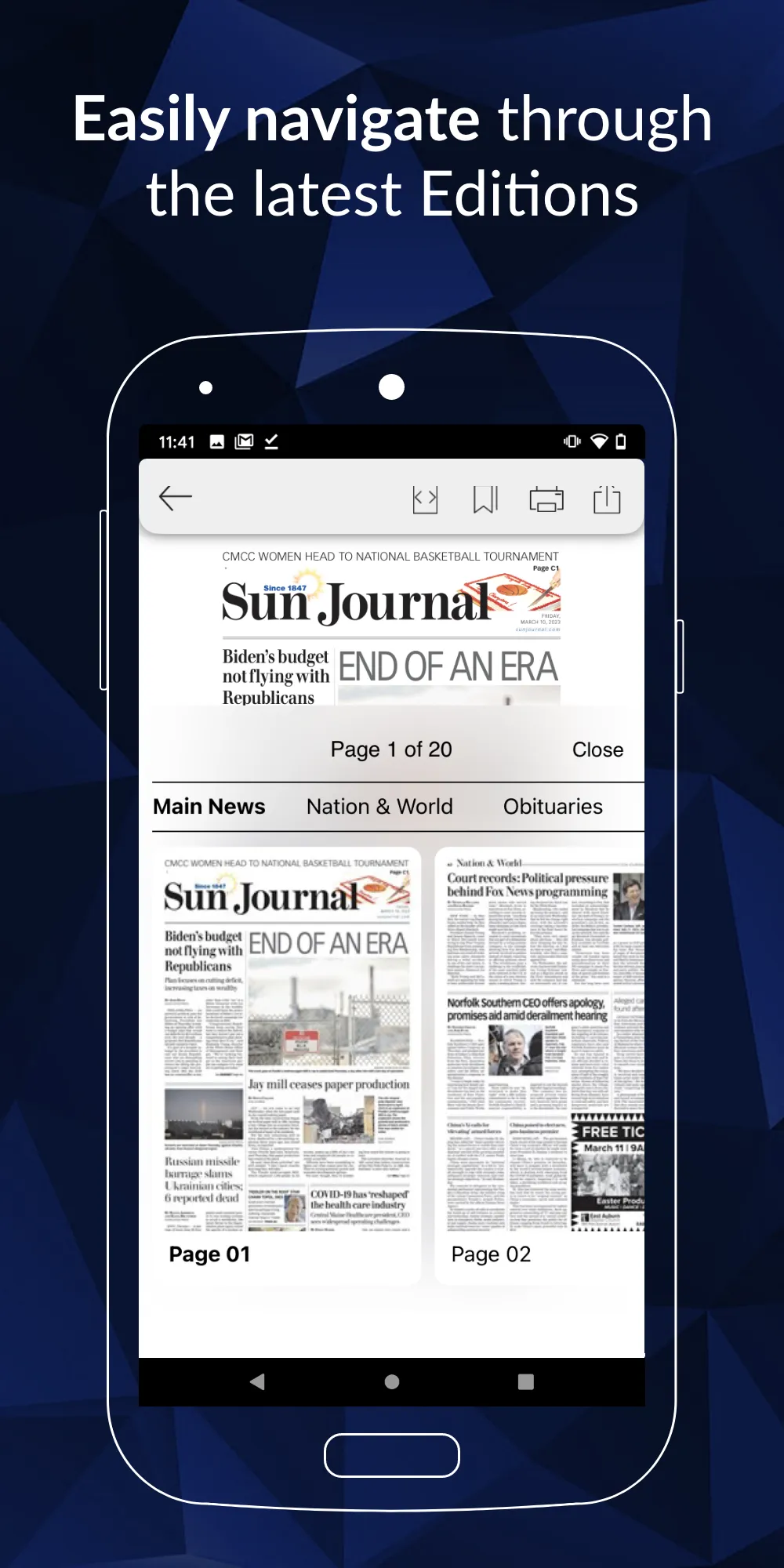 Sun Journal e-Edition | Indus Appstore | Screenshot