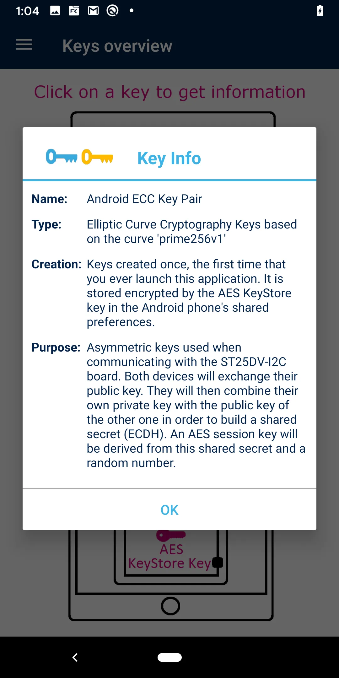 ST25DV-I2C CryptoDemo | Indus Appstore | Screenshot