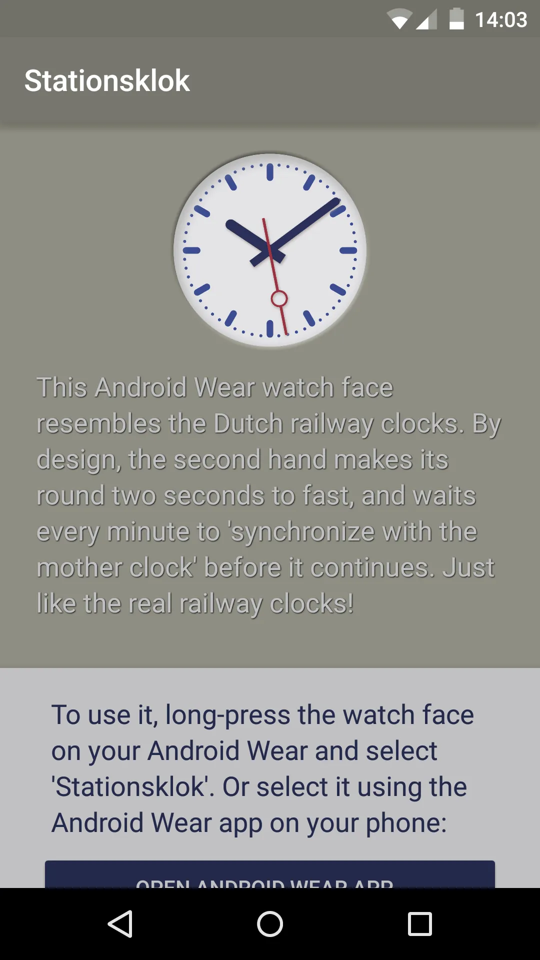 Dutch Railway Station Clock | Indus Appstore | Screenshot