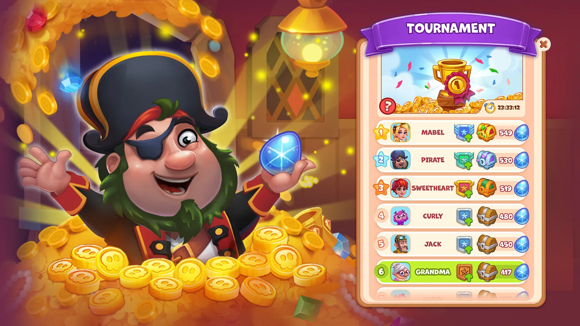 Pirate Treasures: Jewel & Gems | Indus Appstore | Screenshot