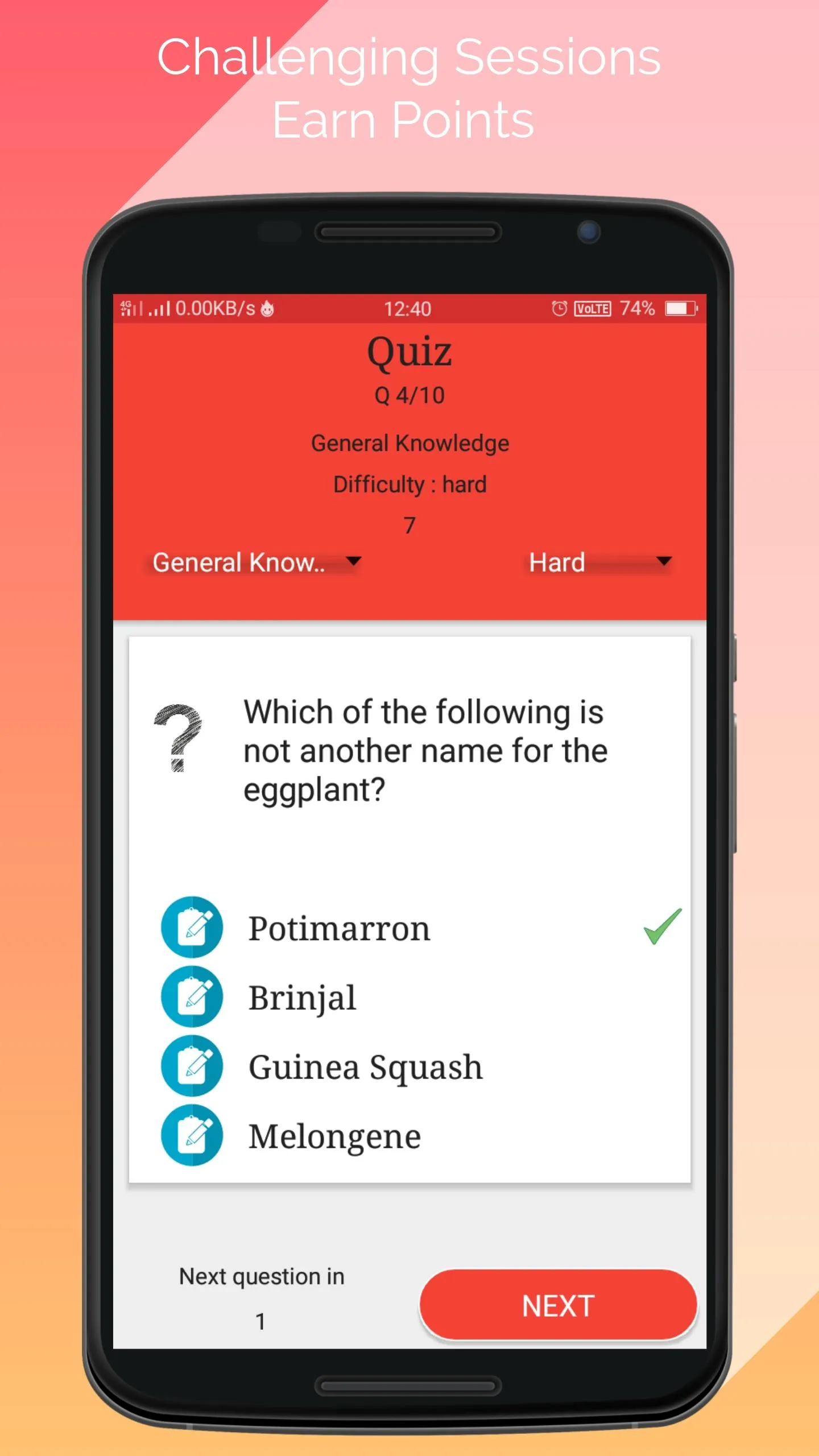 Quiz - Multiple Categories - D | Indus Appstore | Screenshot