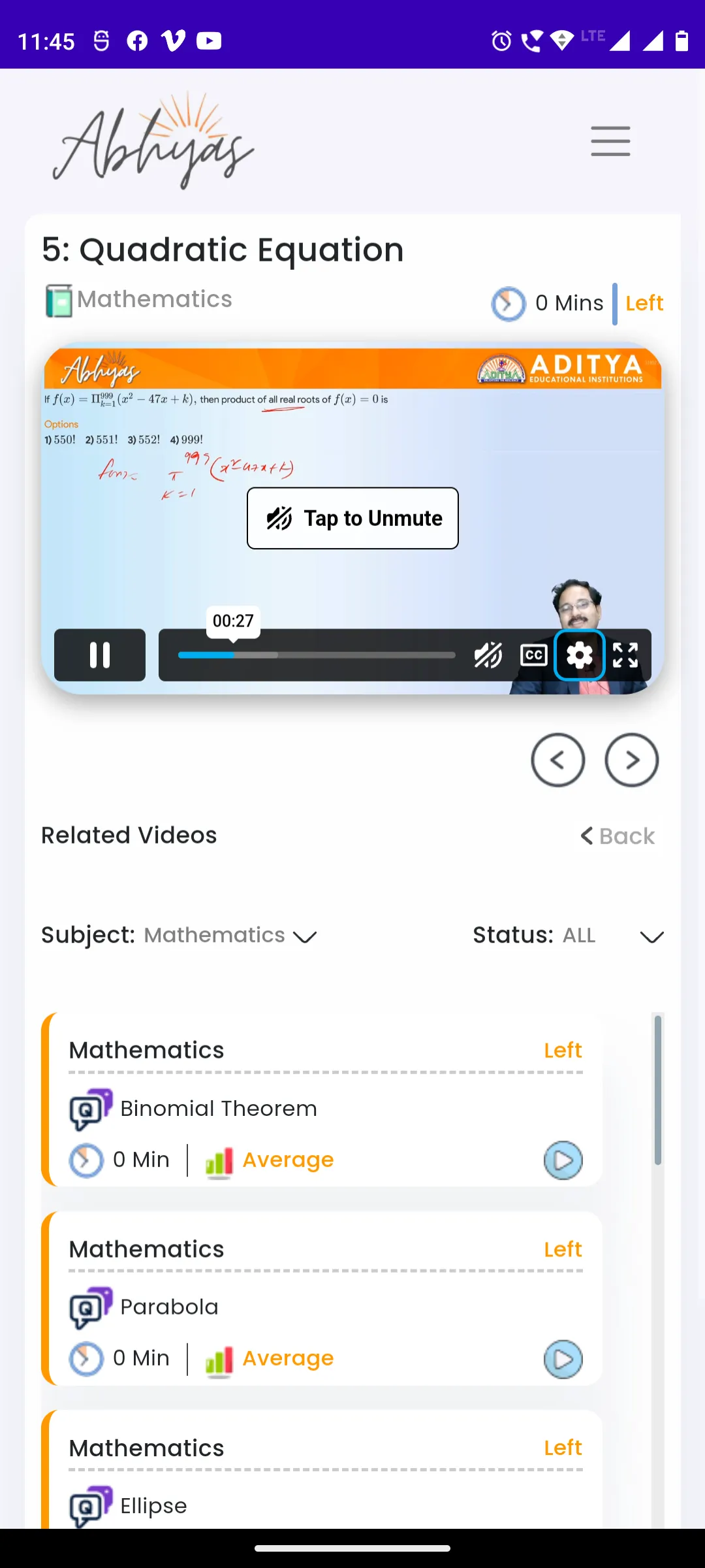 Aditya Abhyas | Indus Appstore | Screenshot