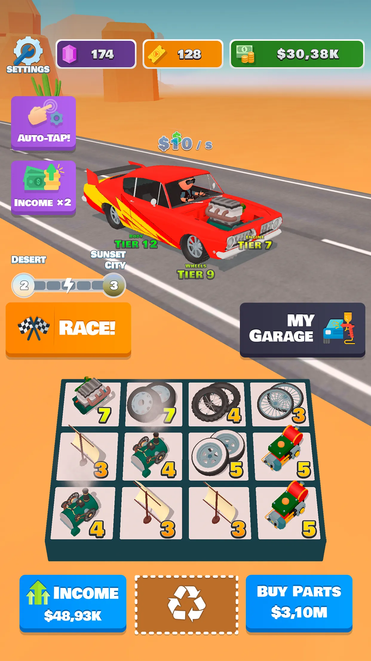 Idle Racer — Tap, Merge & Race | Indus Appstore | Screenshot