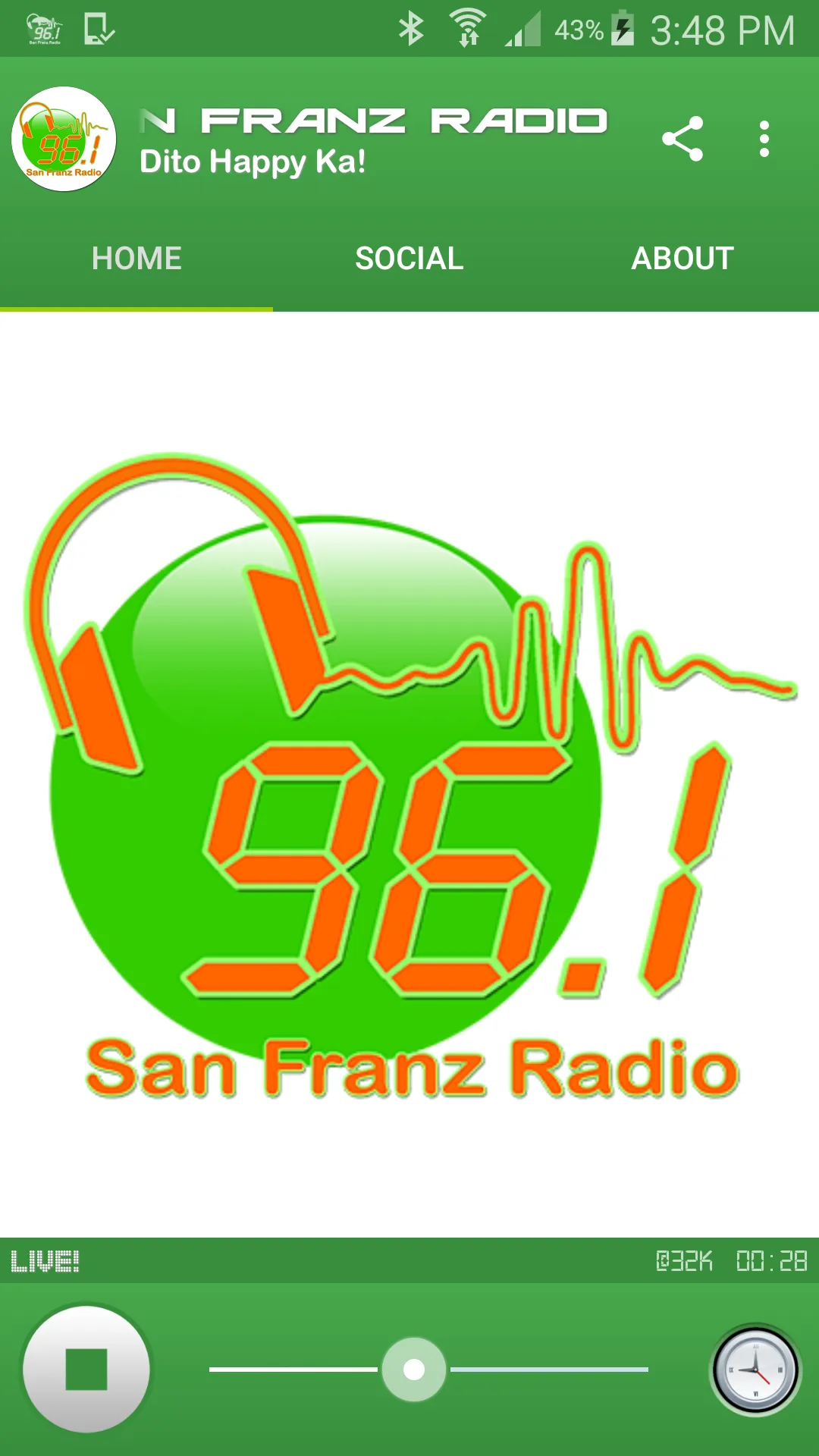 San Franz Radio 961 | Indus Appstore | Screenshot