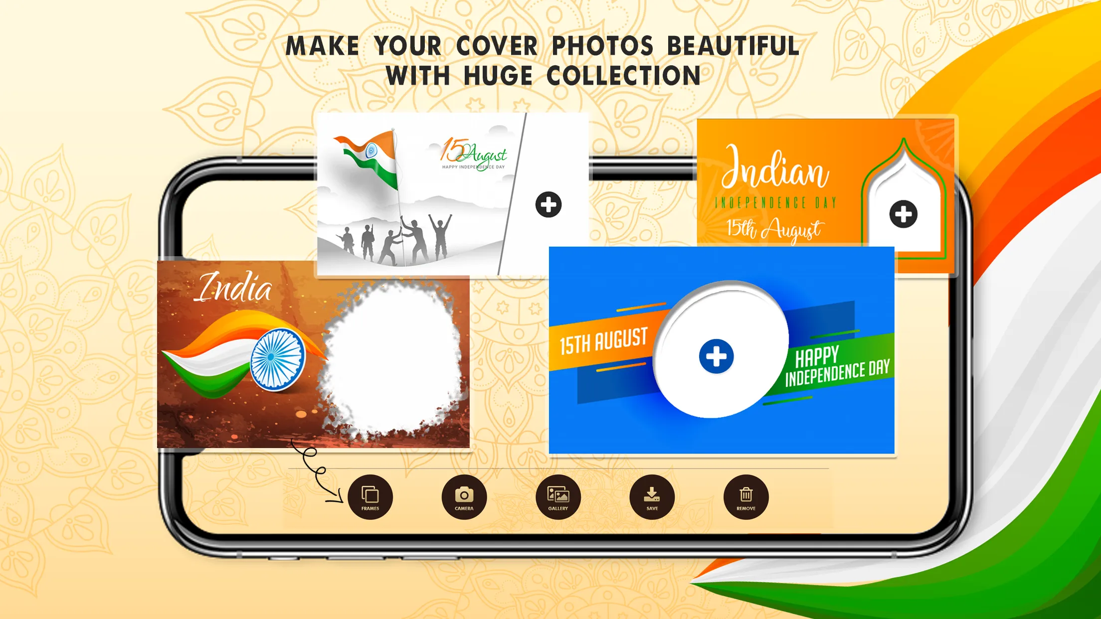 15 August Independence Frames | Indus Appstore | Screenshot