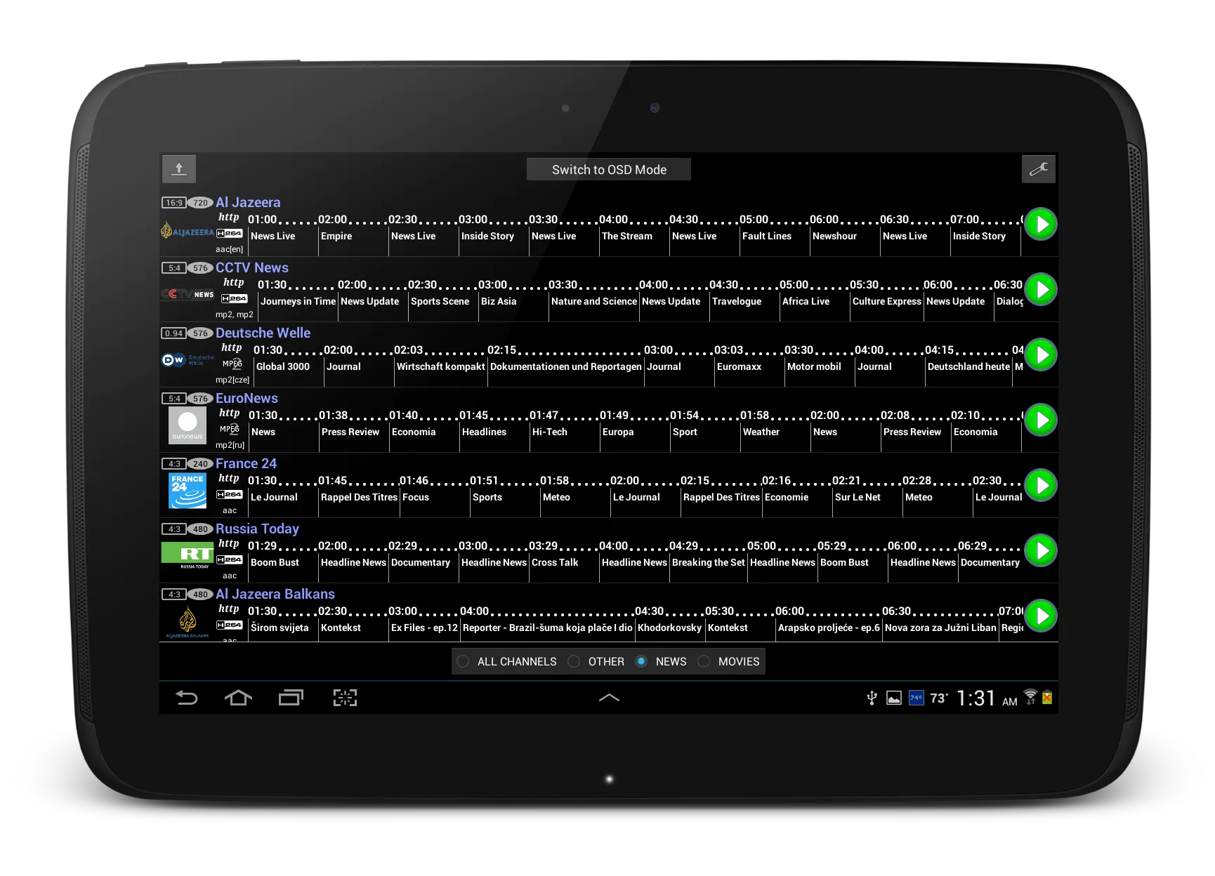 TVStreams | Indus Appstore | Screenshot