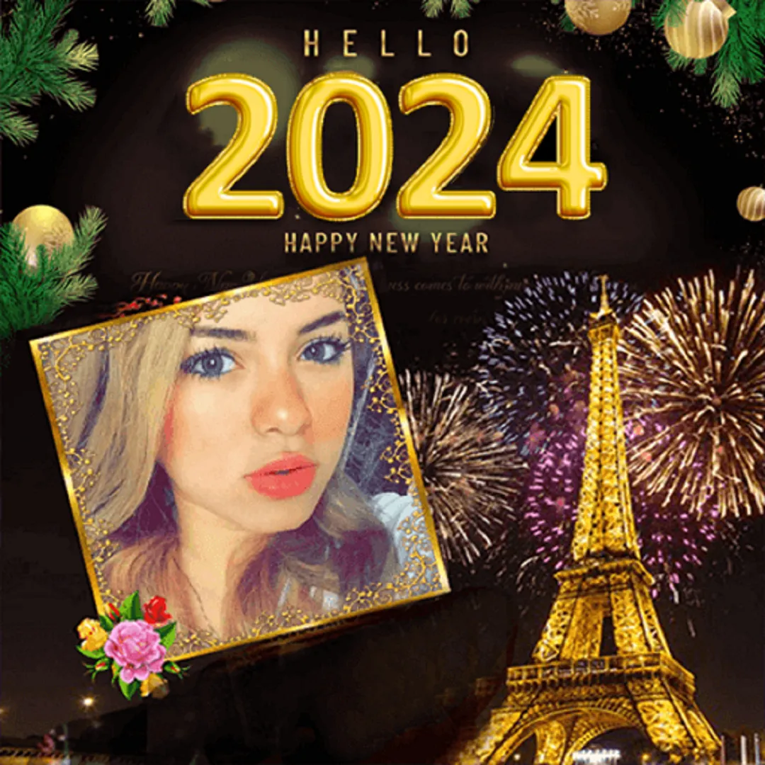 New Year 2024 Photo Frame | Indus Appstore | Screenshot