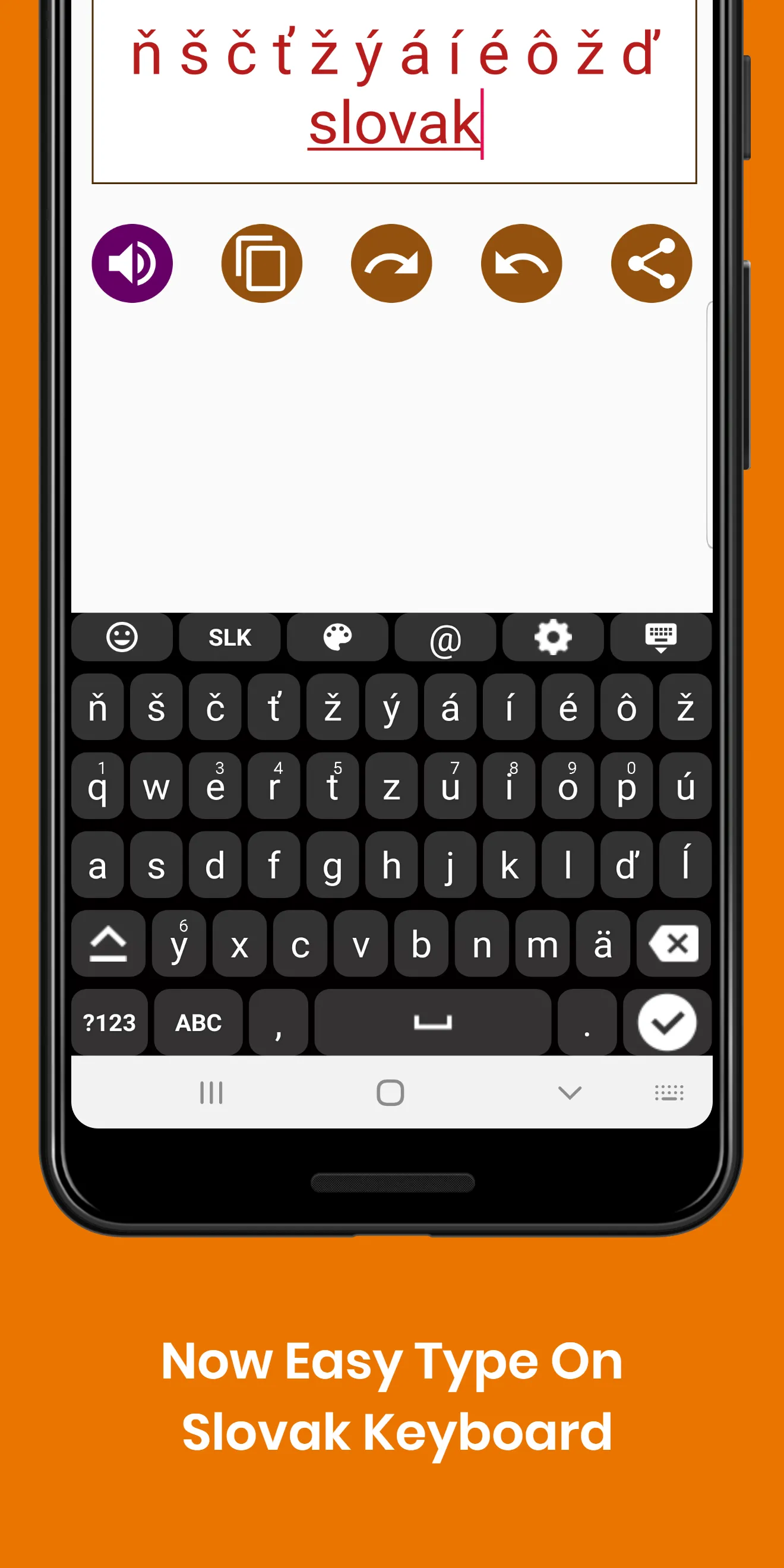 Slovak Keyboard by Infra | Indus Appstore | Screenshot