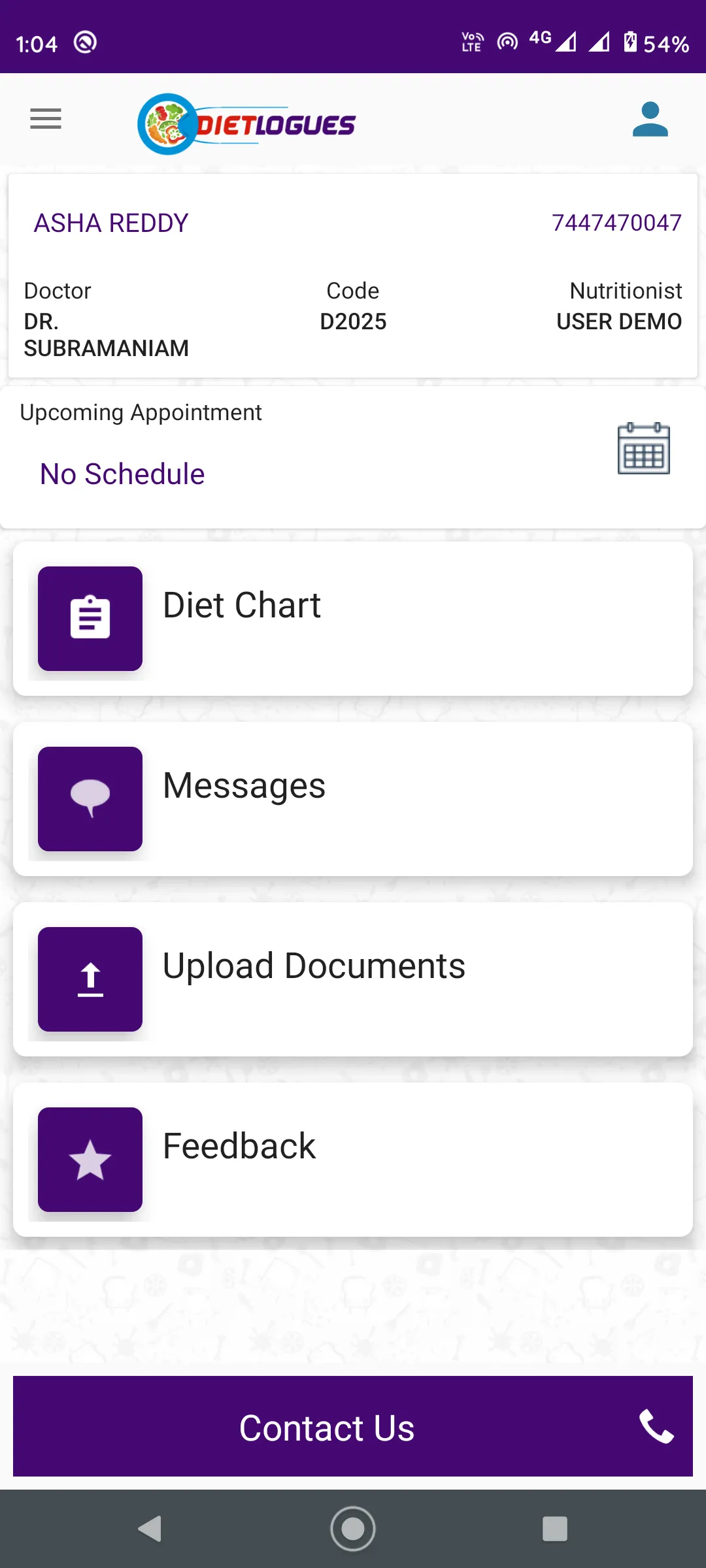 Dietlogues for Patient | Indus Appstore | Screenshot