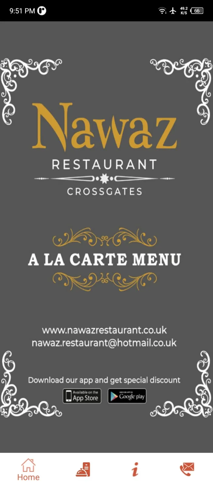 Nawaz Restaurant Leeds | Indus Appstore | Screenshot