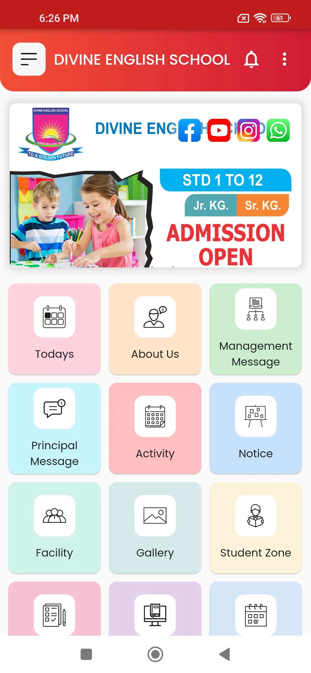 DIVINE ENGLISH SCHOOL | Indus Appstore | Screenshot