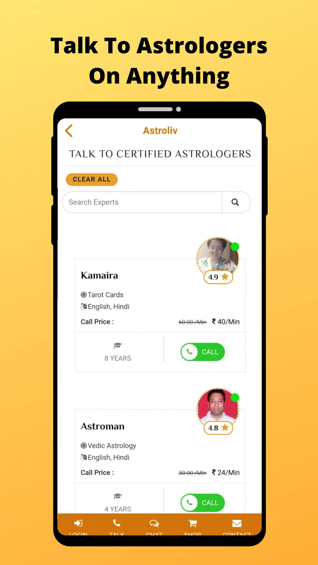 AstroLiv :Talk to Astrologers | Indus Appstore | Screenshot