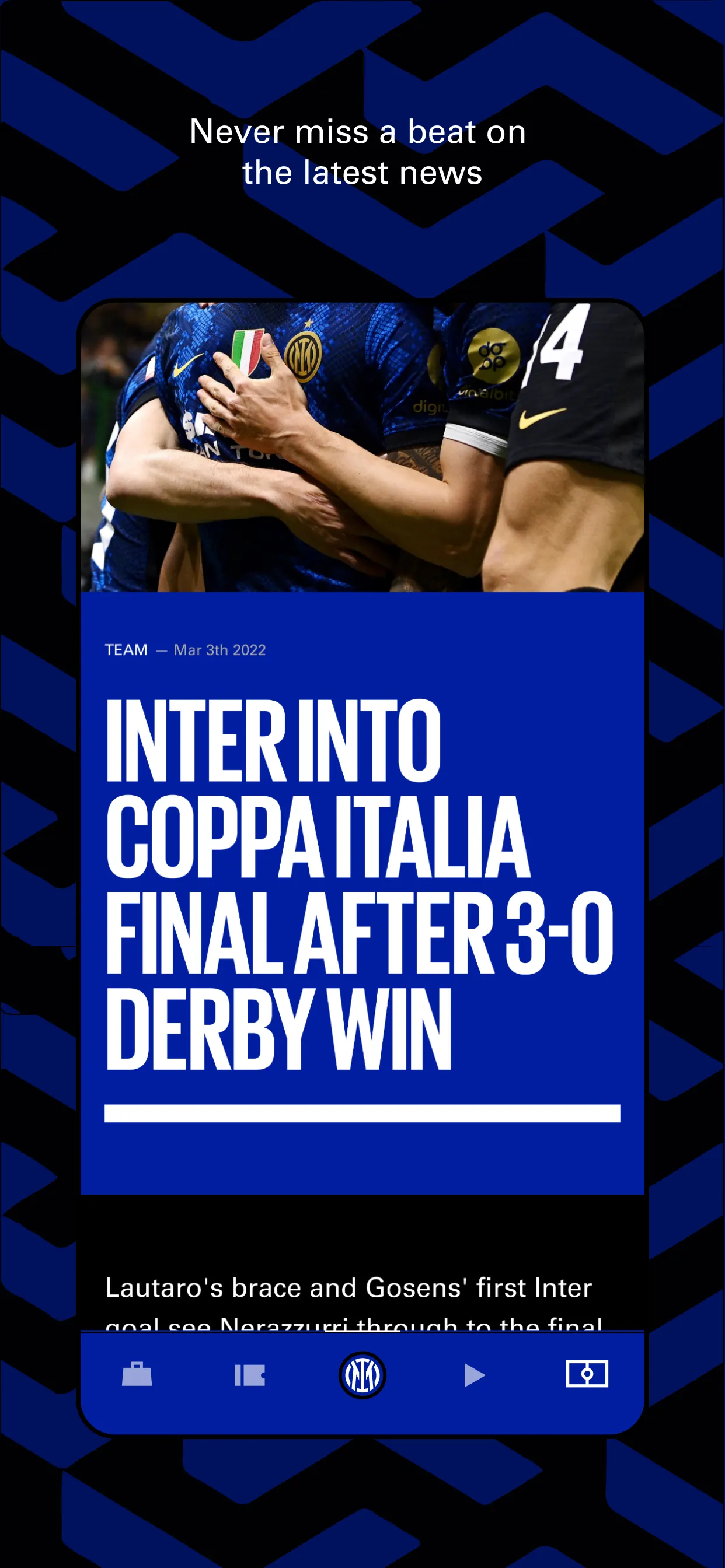 Inter Official App | Indus Appstore | Screenshot