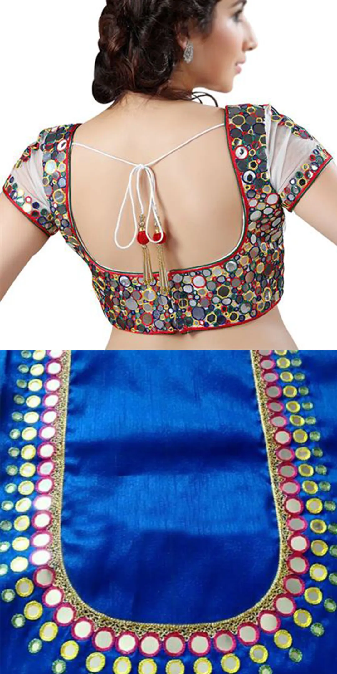 Mirror Work Blouse Designs | Indus Appstore | Screenshot