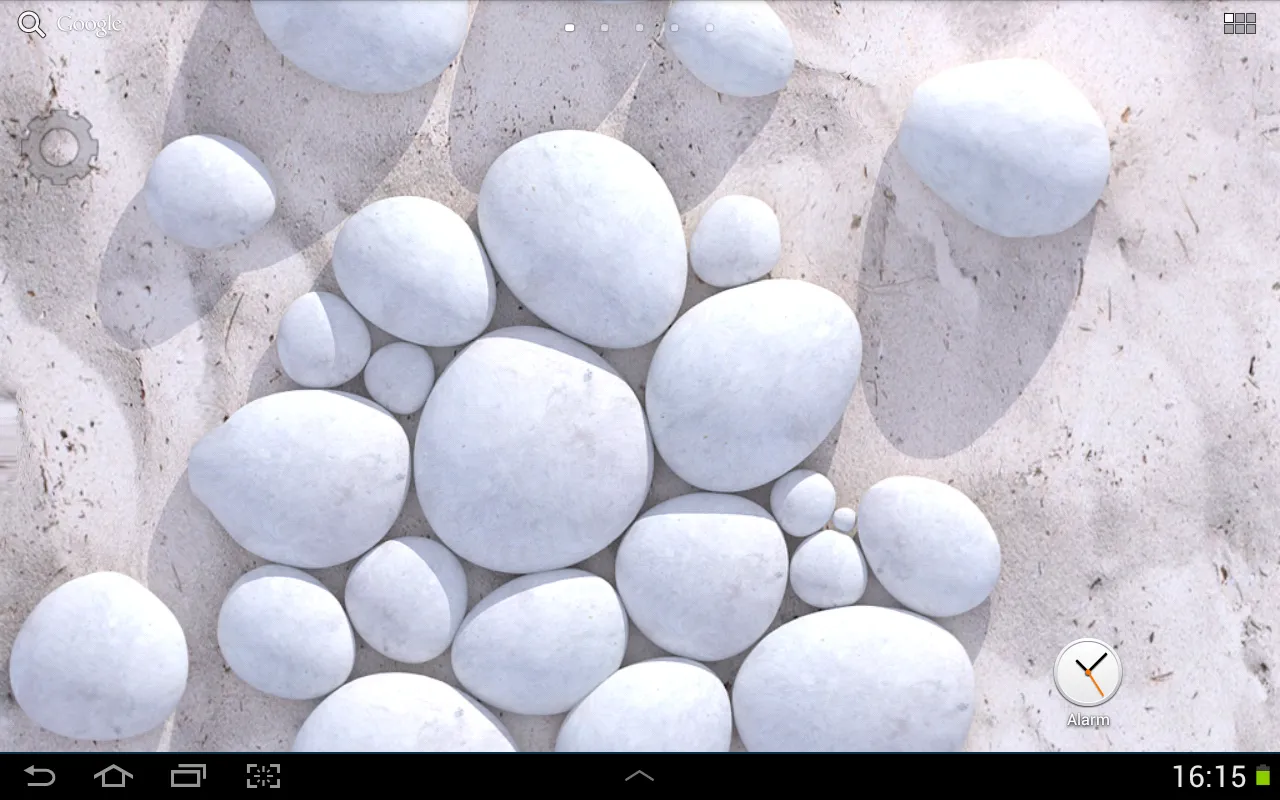 White Pebble Live Wallpaper | Indus Appstore | Screenshot