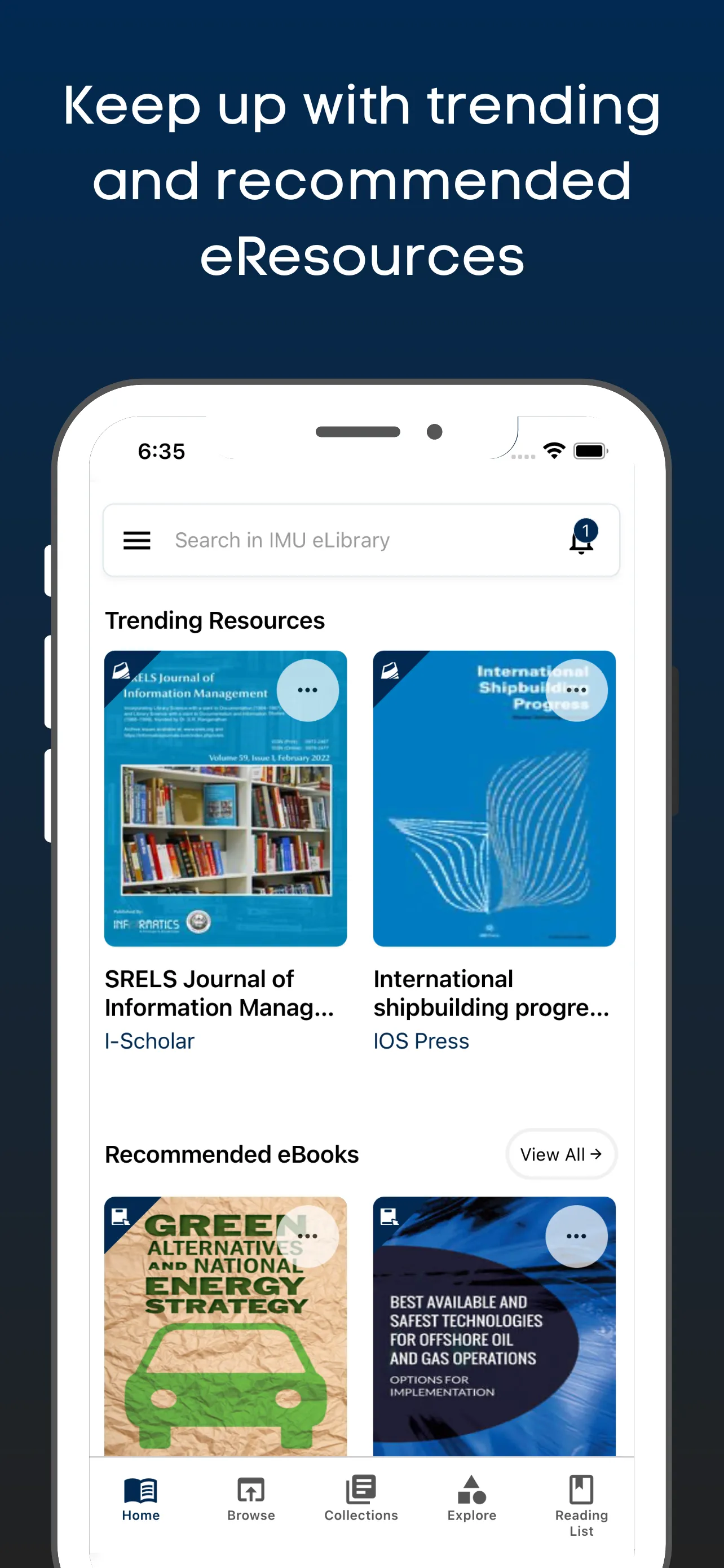 IMU eLibrary | Indus Appstore | Screenshot