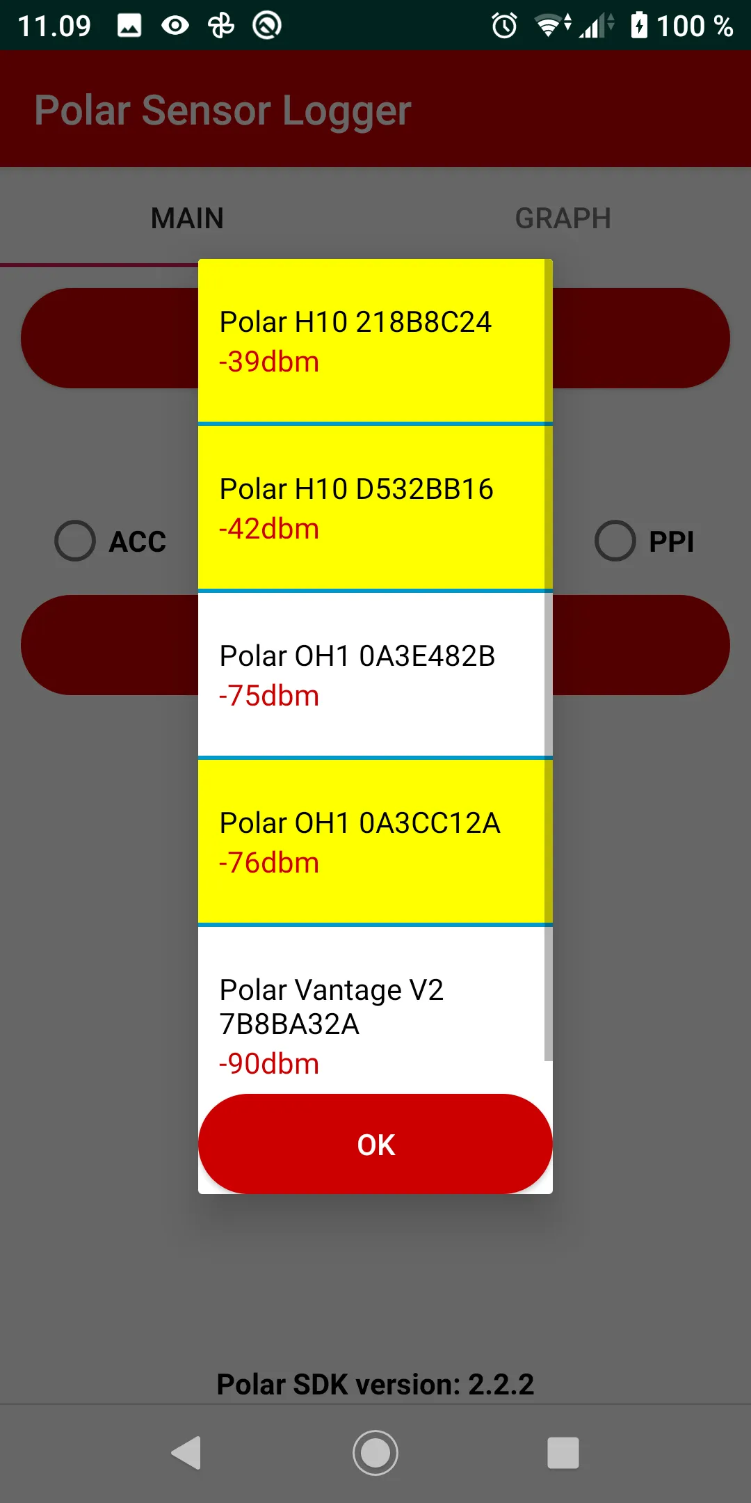 Polar Sensor Logger | Indus Appstore | Screenshot