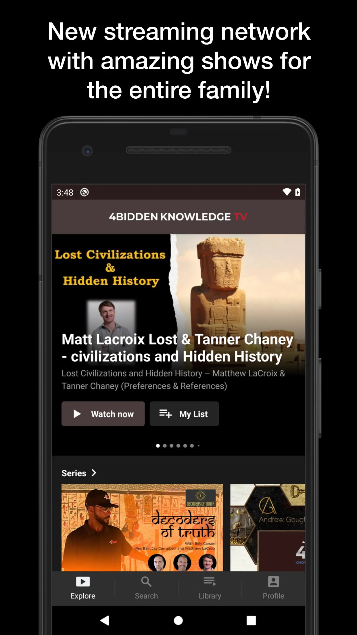 4biddenknowledge TV | Indus Appstore | Screenshot