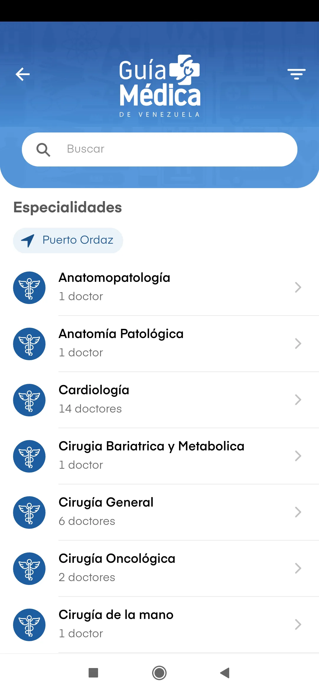 Guía Médica de Venezuela | Indus Appstore | Screenshot