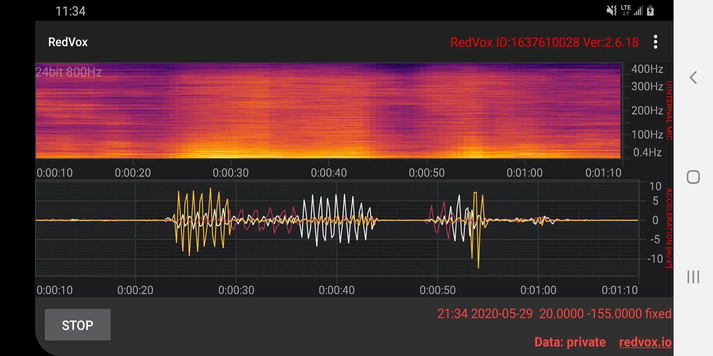 Infrasound Recorder | Indus Appstore | Screenshot