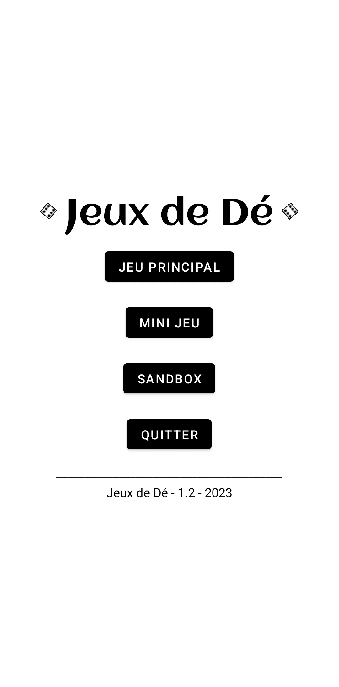 Jeu de Dé | Indus Appstore | Screenshot