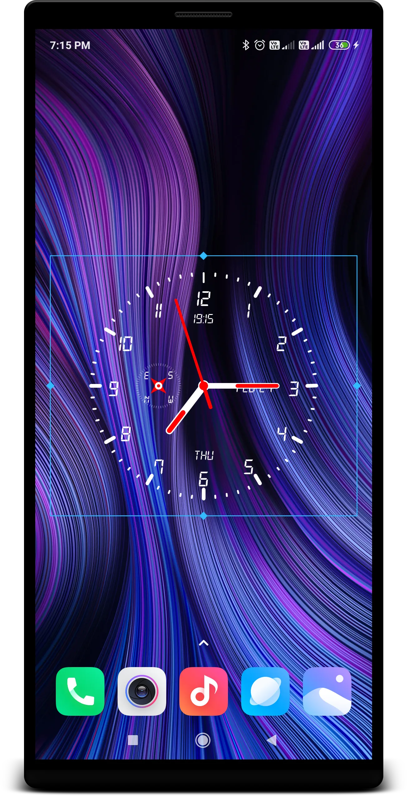 Clock Live Wallpaper | Indus Appstore | Screenshot