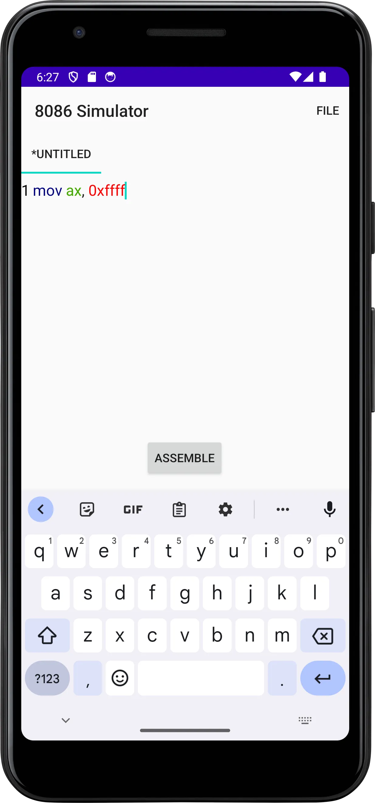8086 Simulator | Indus Appstore | Screenshot