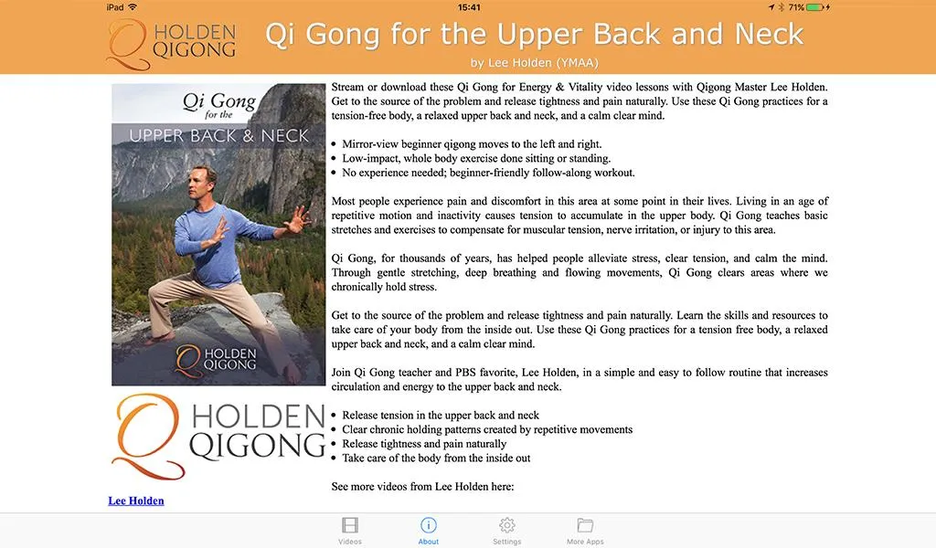 Qi Gong for Upper Back & Neck | Indus Appstore | Screenshot